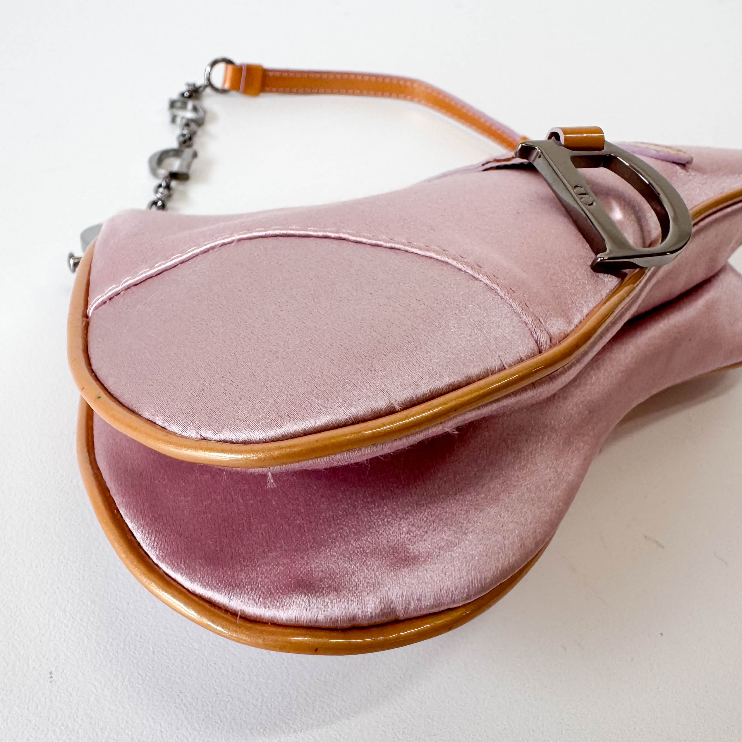 Pink Satin Mini Saddle