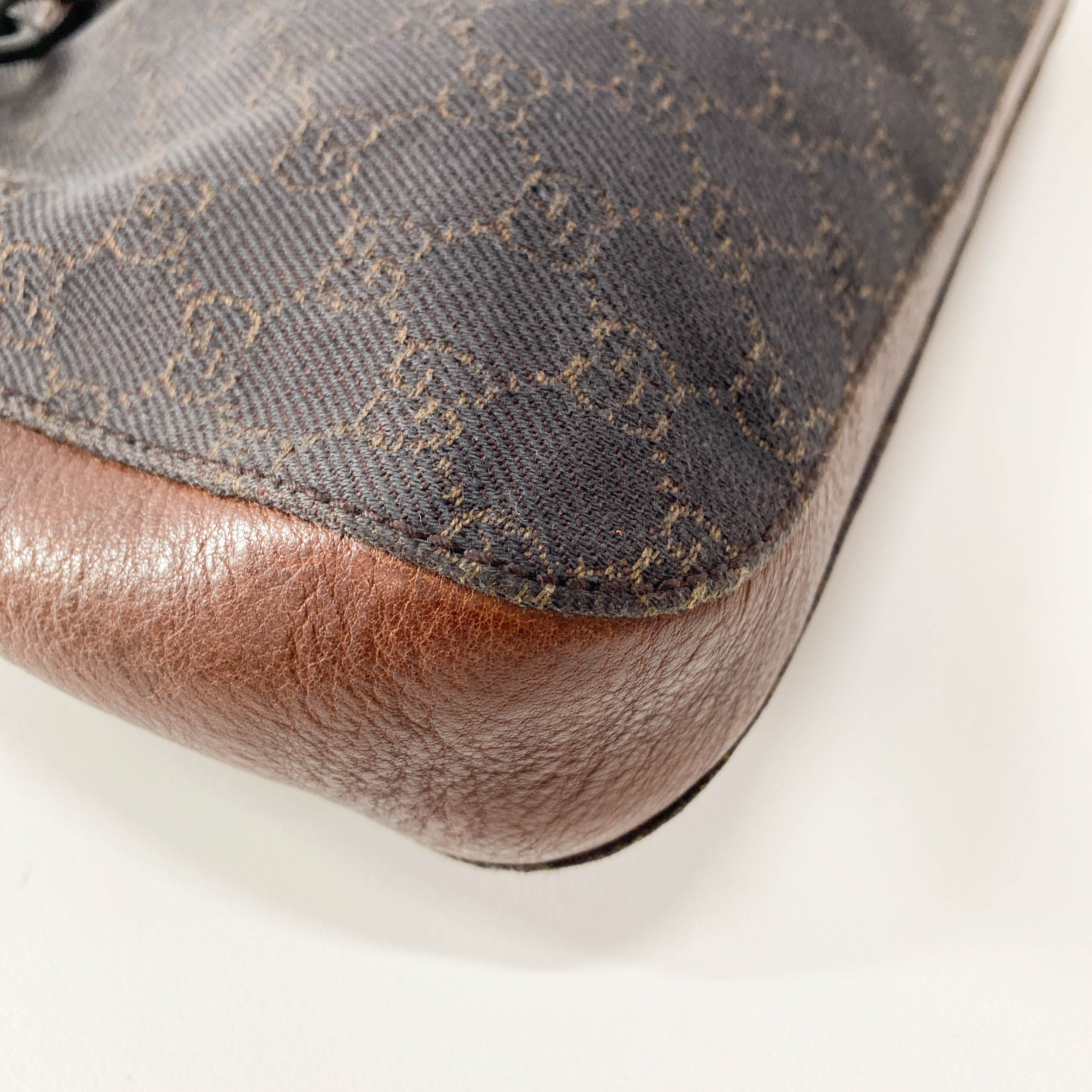 Horsebit Hobo GG Cotton Canvas Shoulder Bag