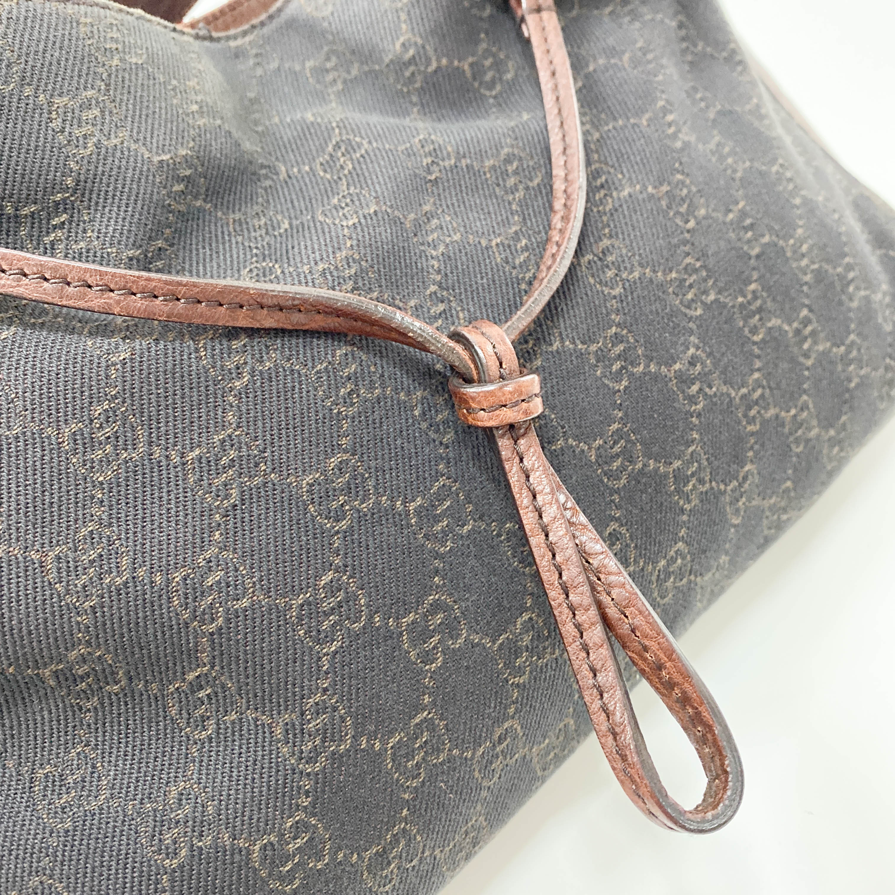 Horsebit Hobo GG Cotton Canvas Shoulder Bag