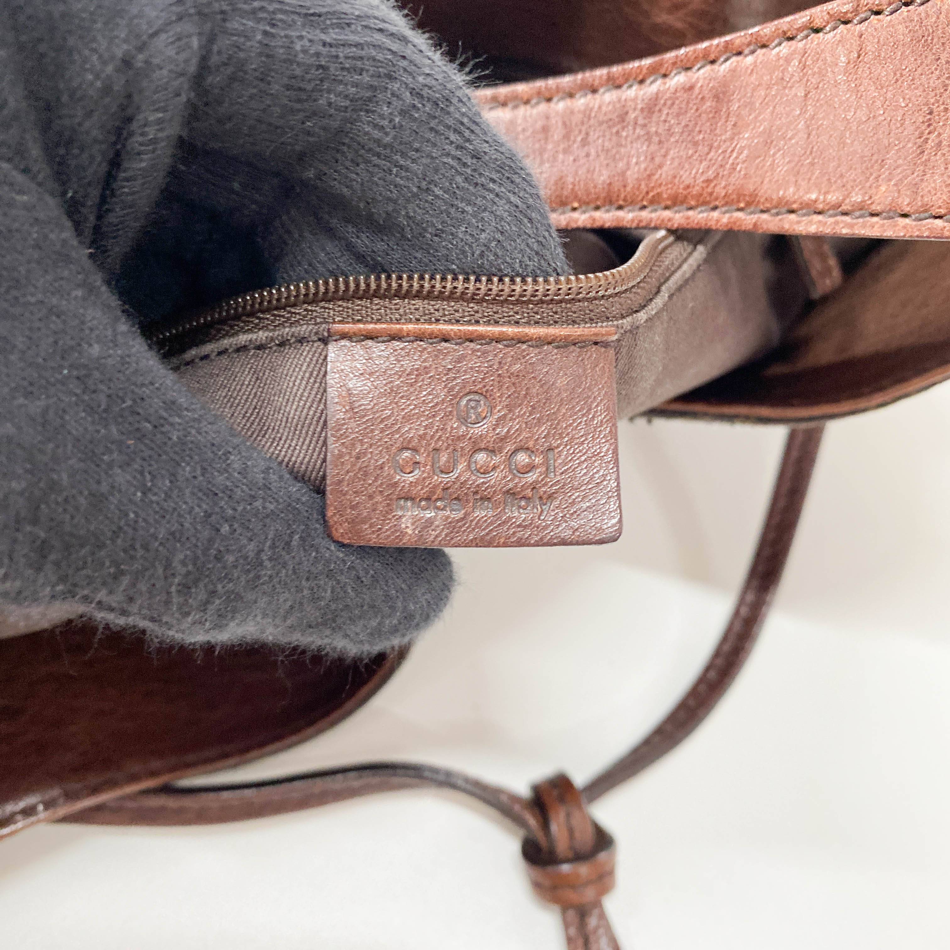 Horsebit Hobo GG Cotton Canvas Shoulder Bag