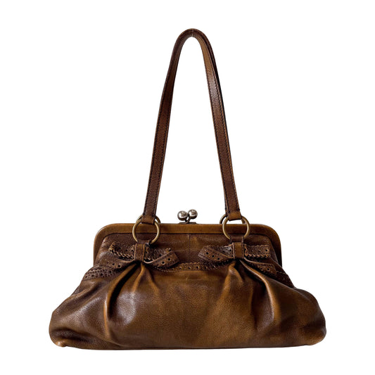 Archive Brown Leather Shoulder Bag