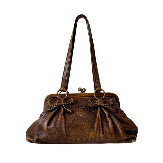 Archive Brown Leather Shoulder Bag