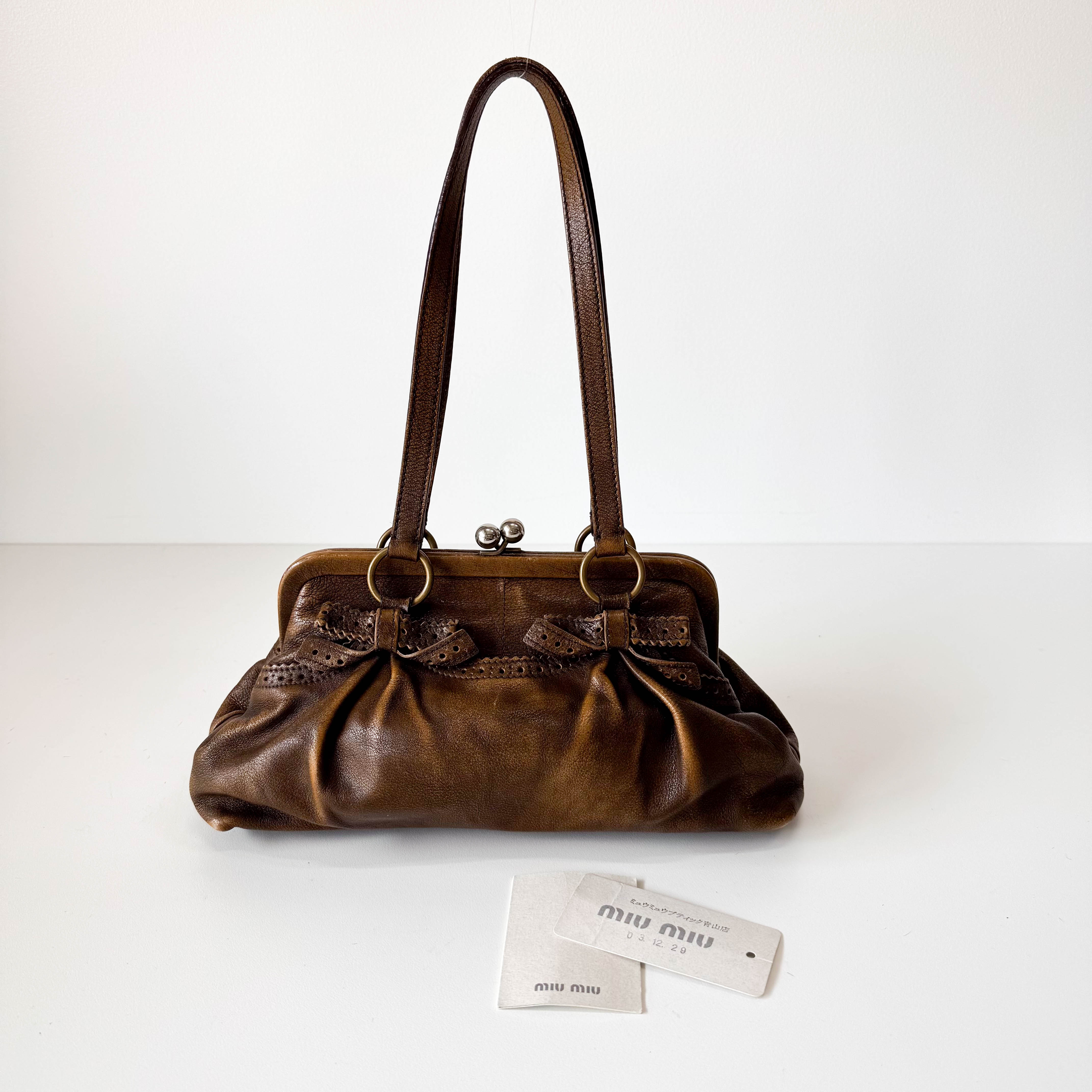 Archive Brown Leather Shoulder Bag