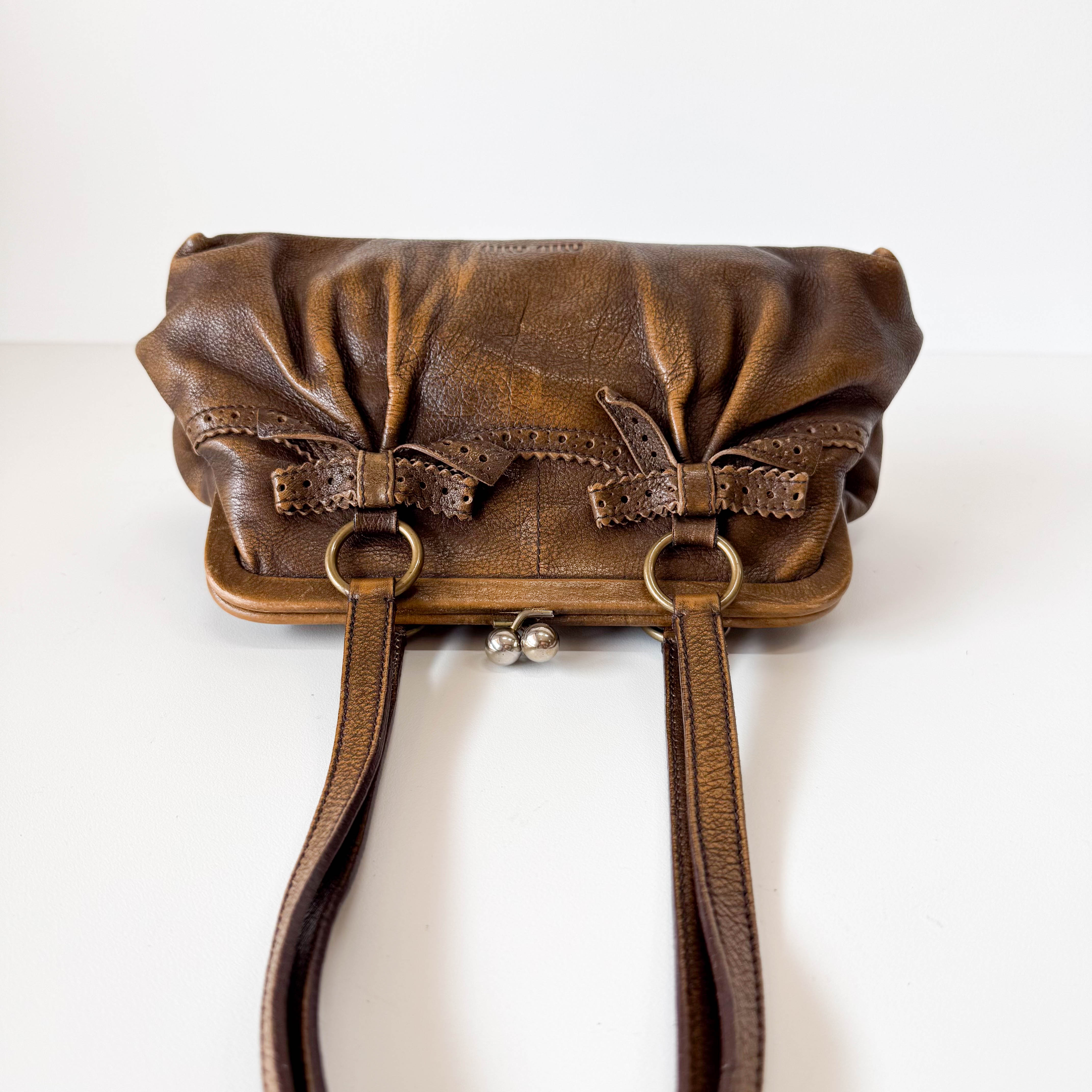 Archive Brown Leather Shoulder Bag