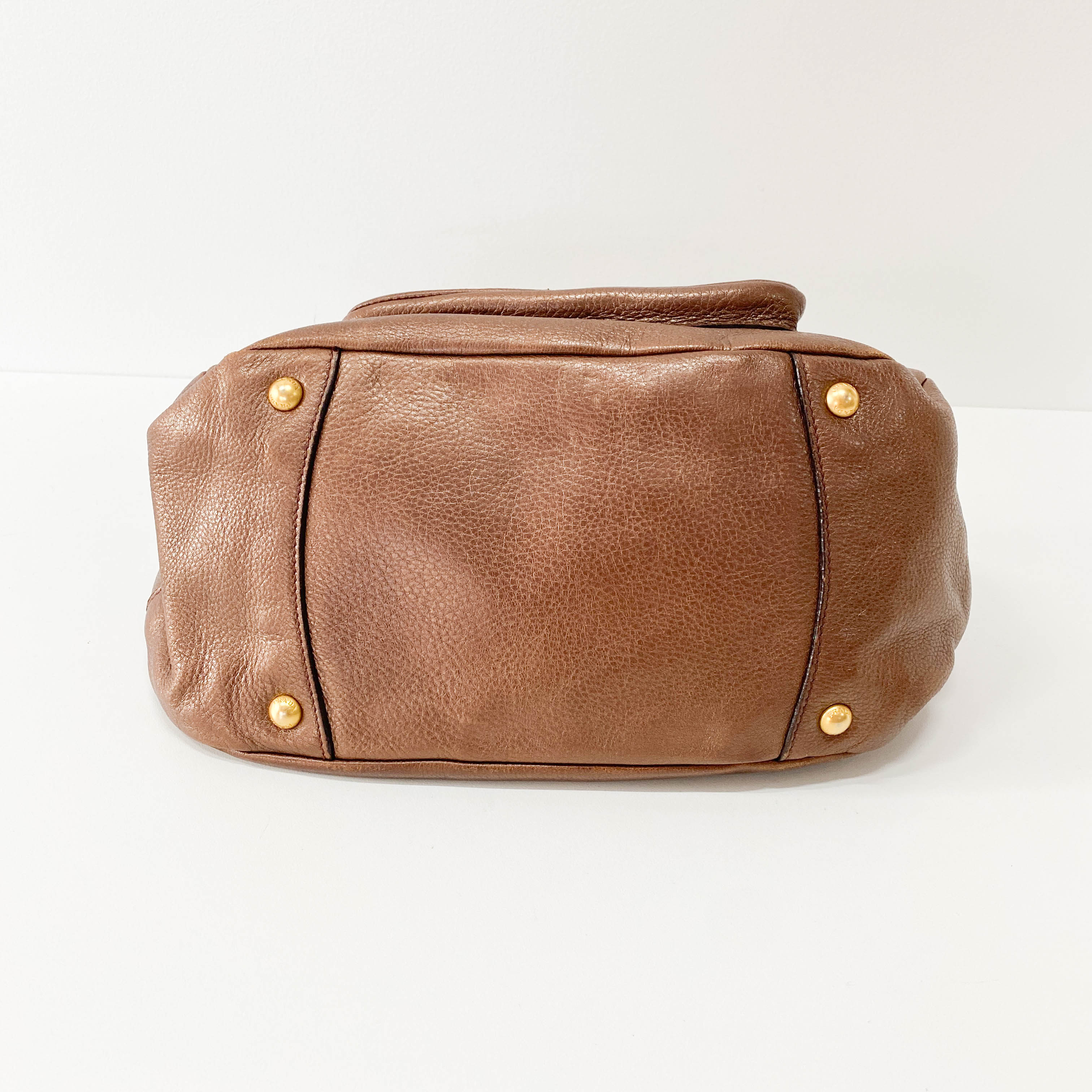 Metallic Bronze Hobo Shoulder Bag