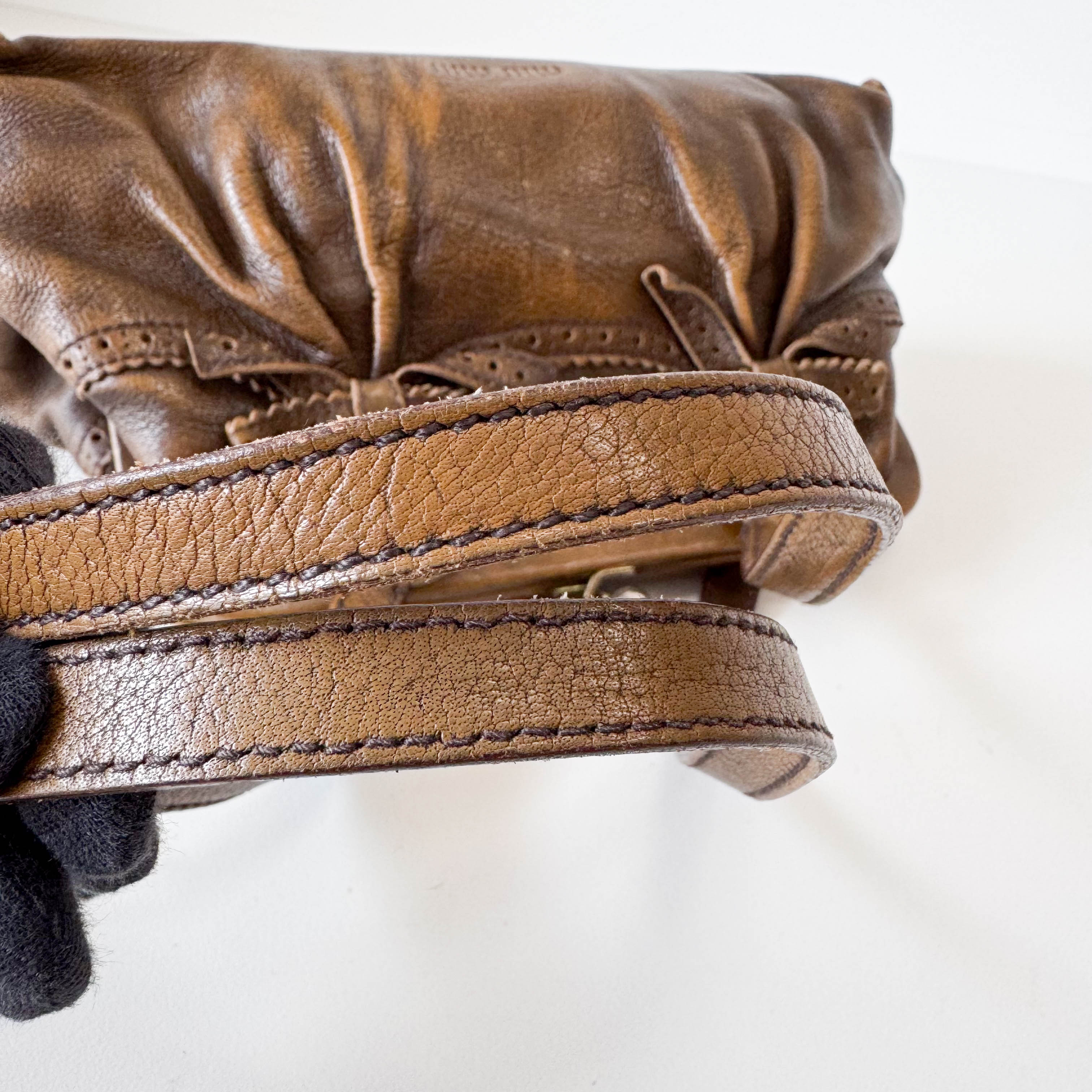 Archive Brown Leather Shoulder Bag