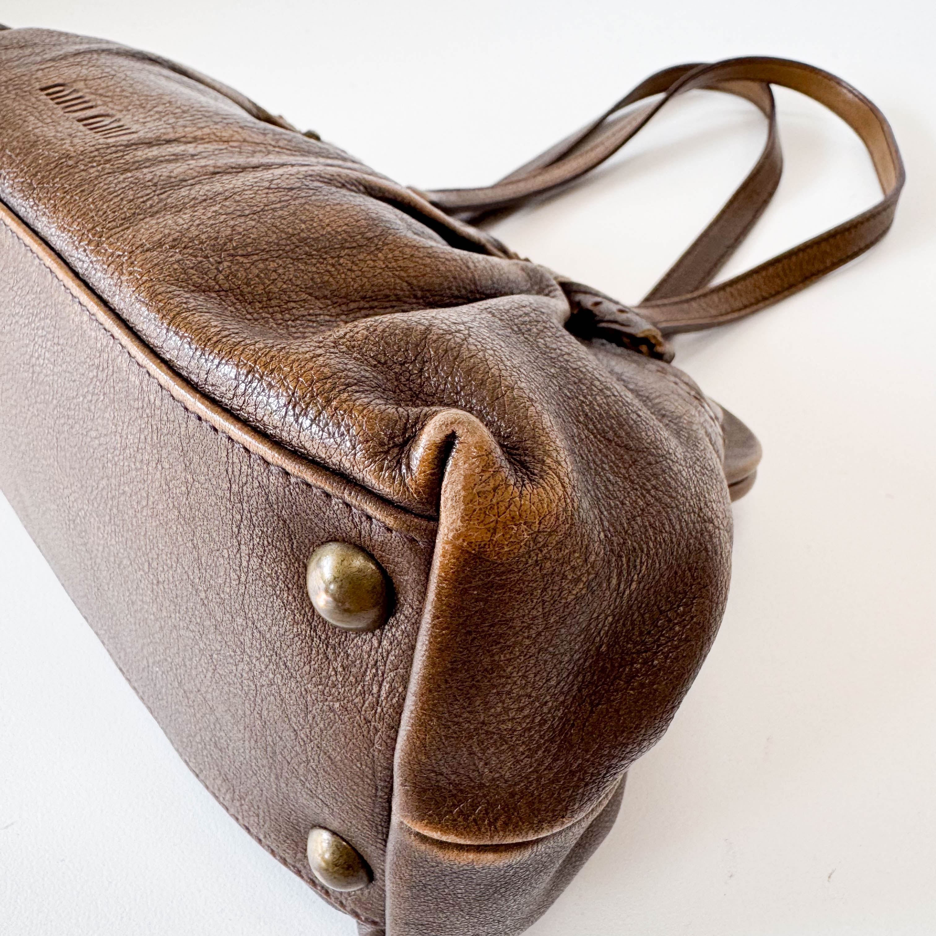 Archive Brown Leather Shoulder Bag