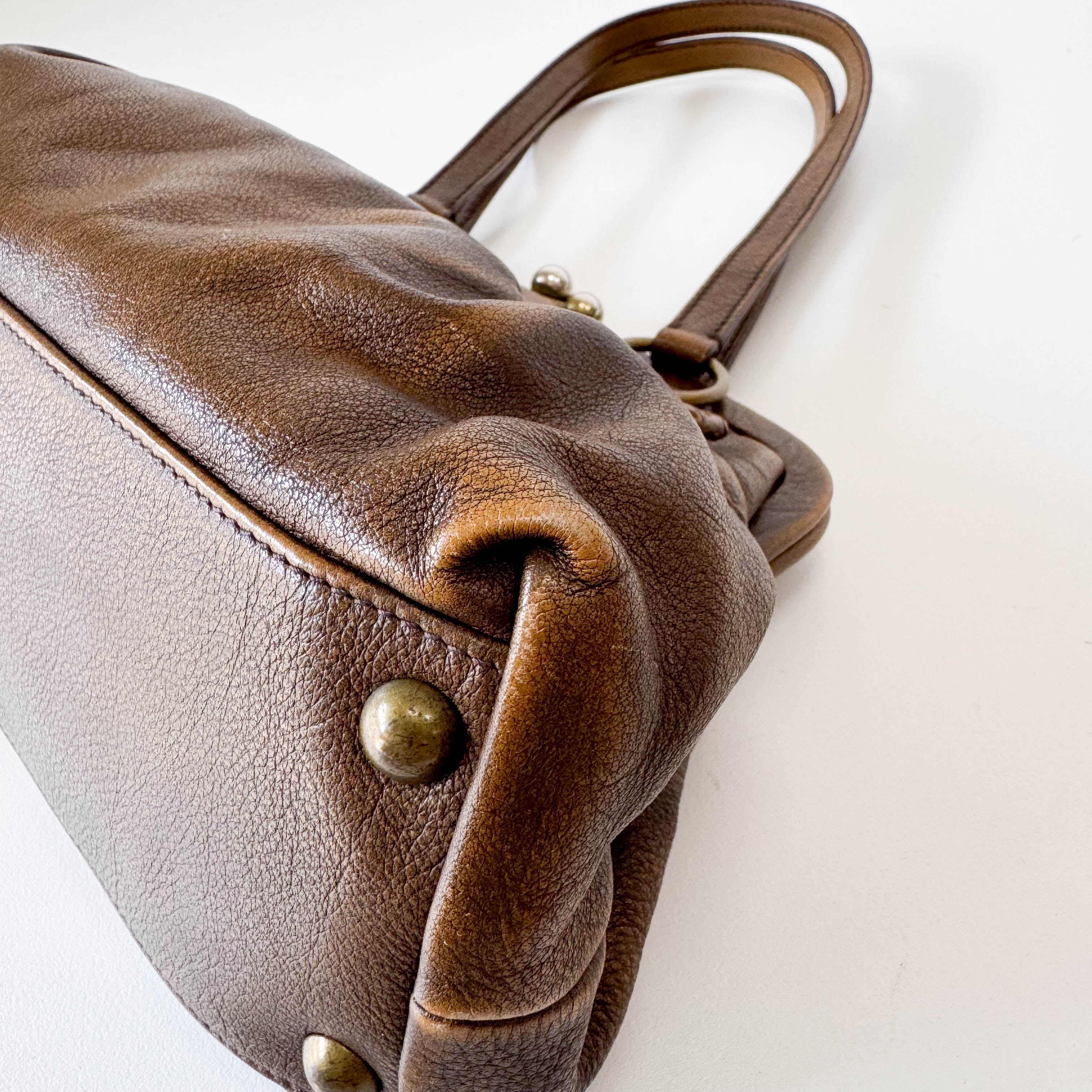 Archive Brown Leather Shoulder Bag