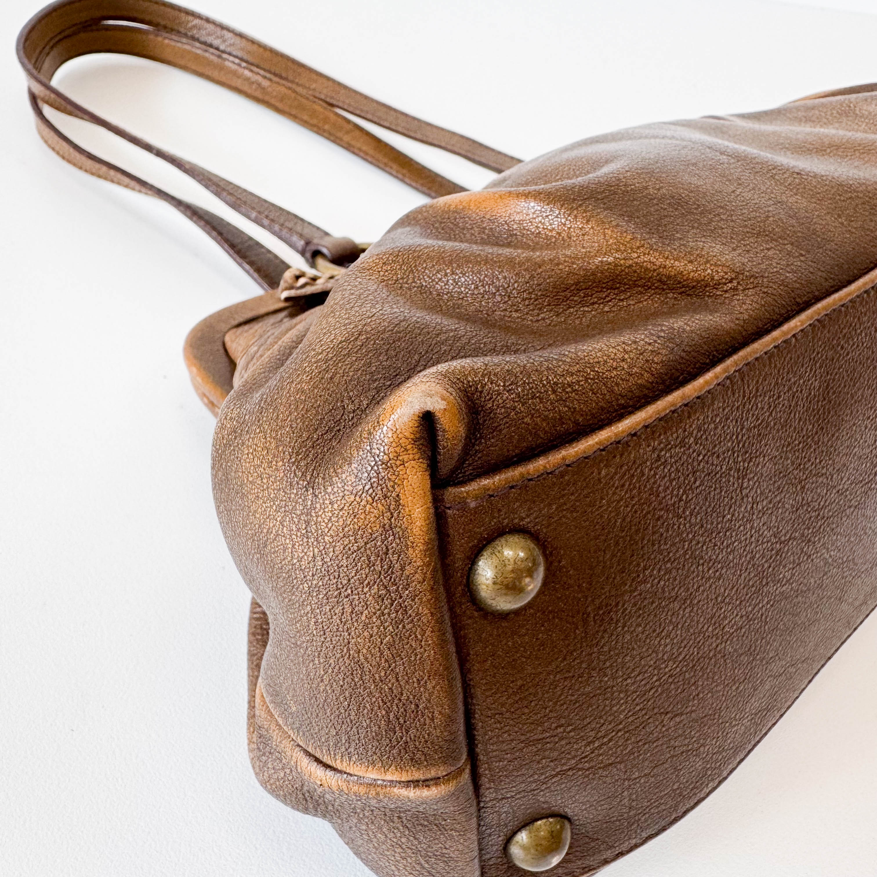 Archive Brown Leather Shoulder Bag