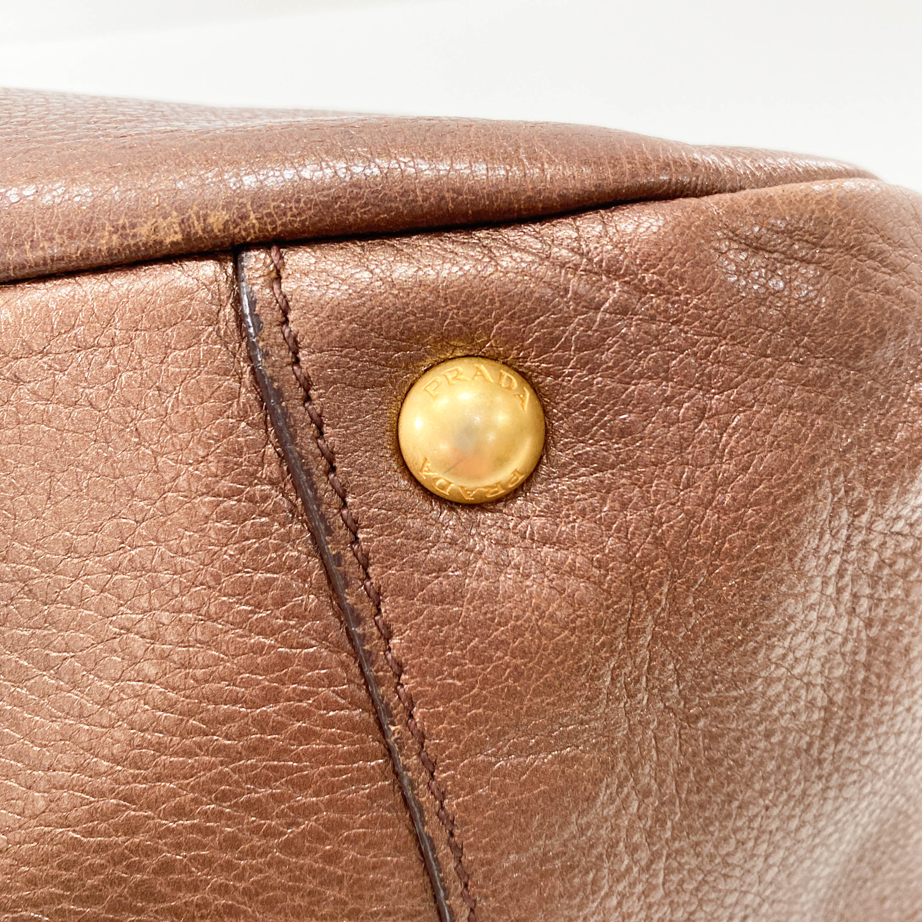 Metallic Bronze Hobo Shoulder Bag