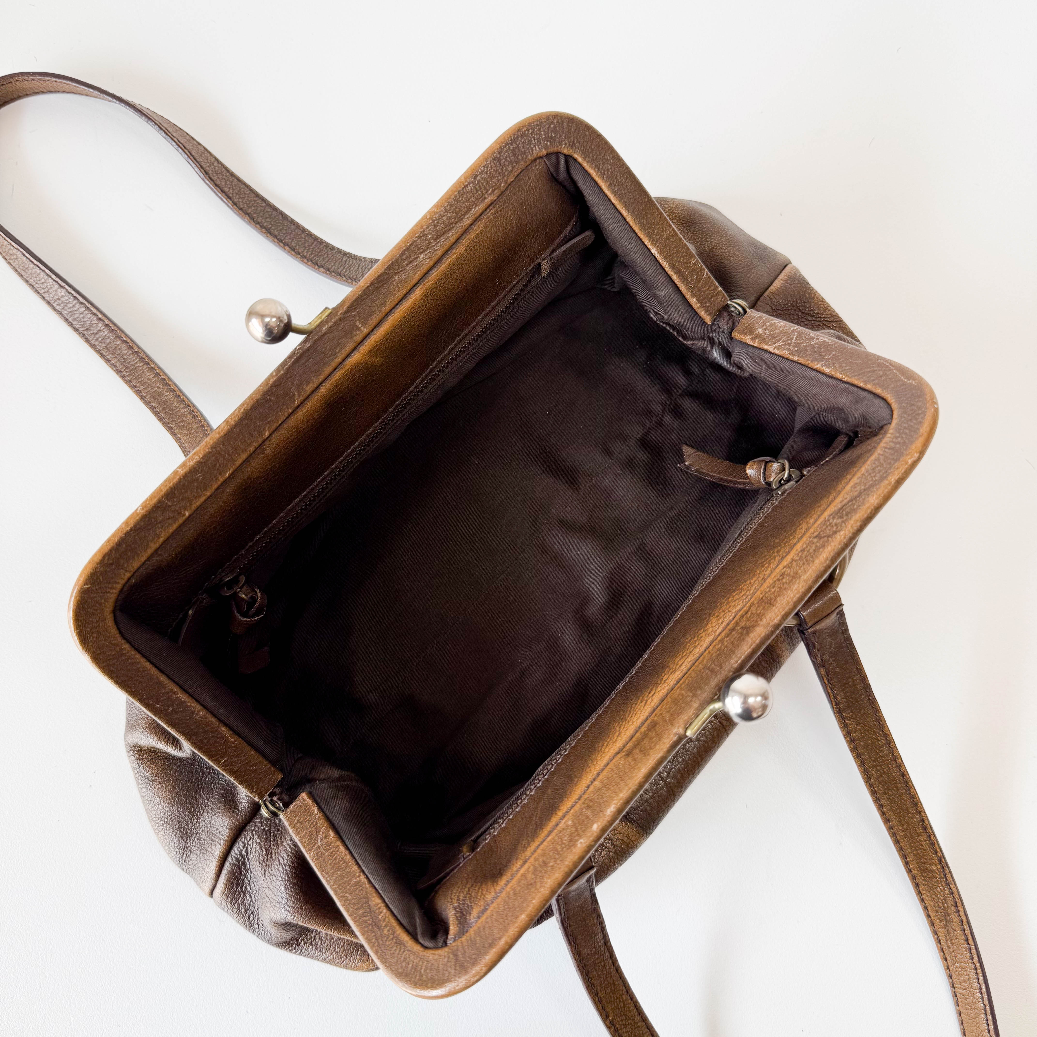 Archive Brown Leather Shoulder Bag
