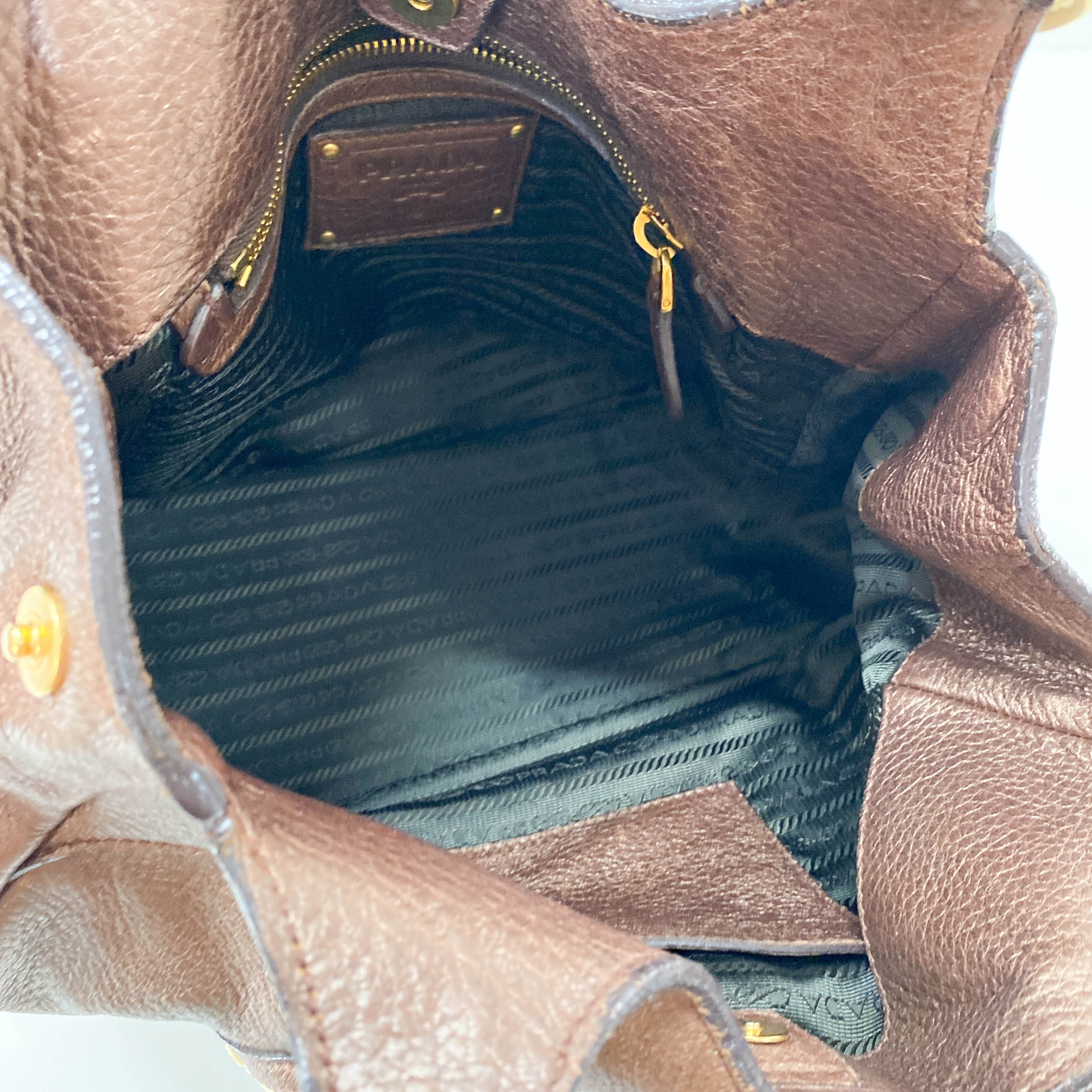 Metallic Bronze Hobo Shoulder Bag