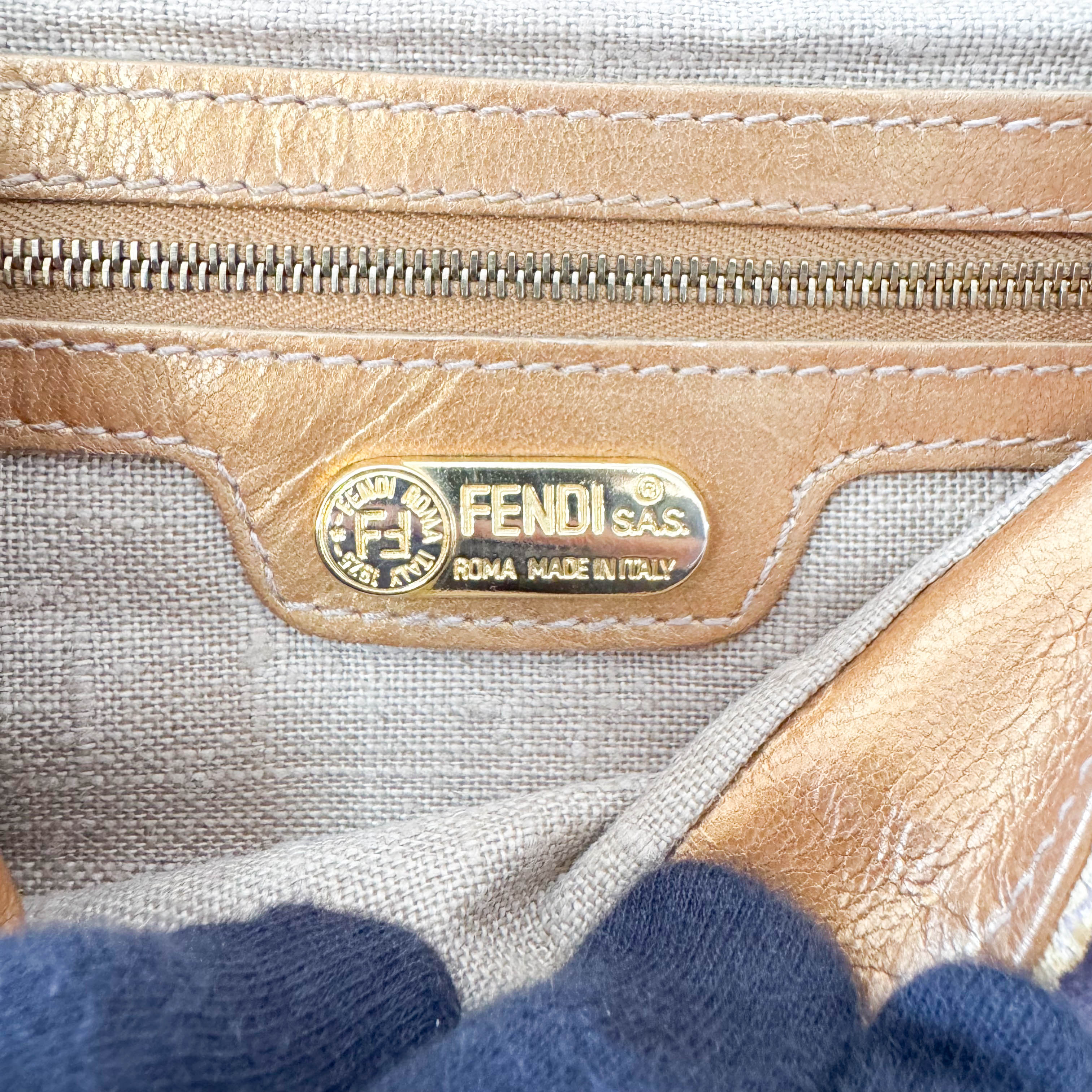 Baguette Gold Zebra Print Velvet Shoulder Bag