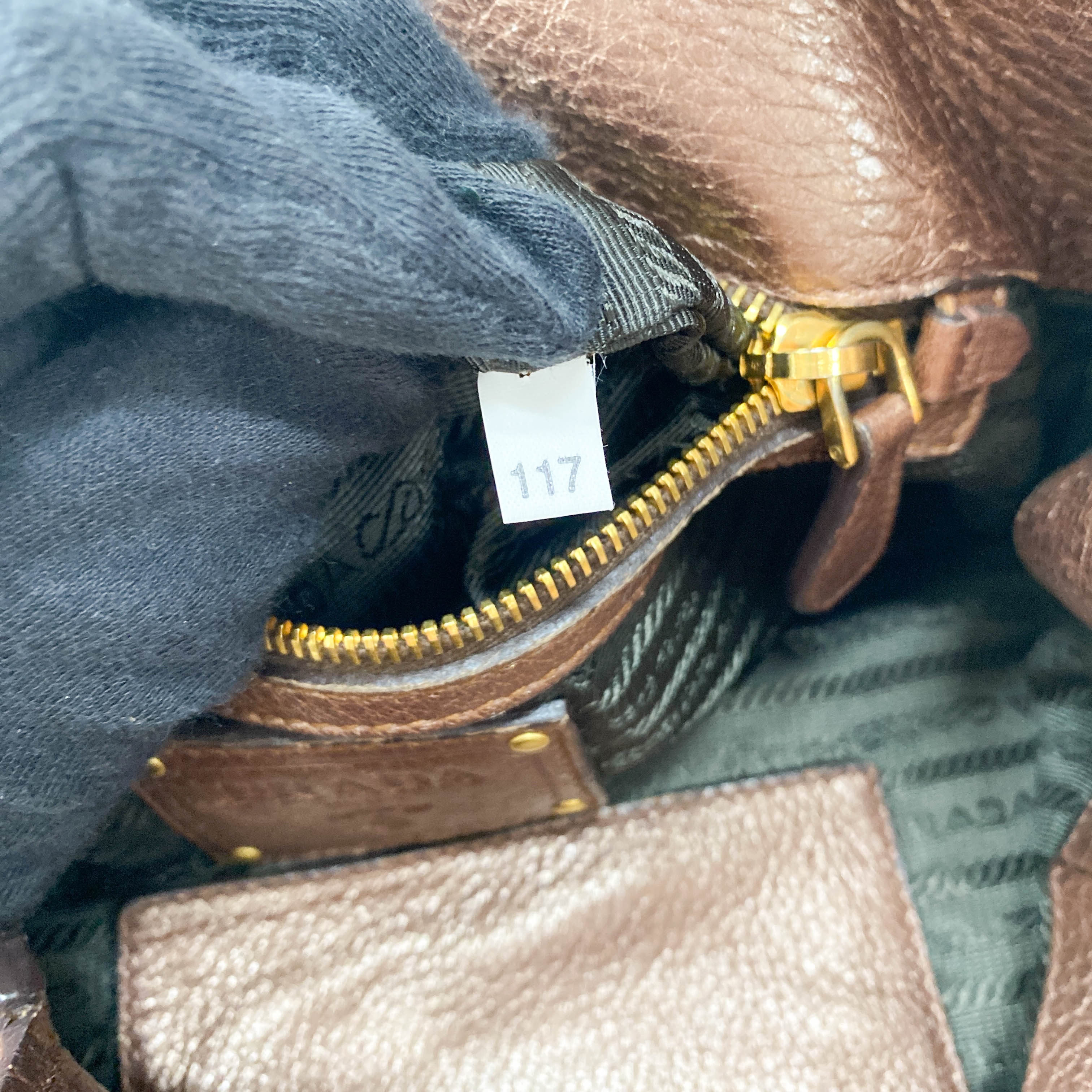 Metallic Bronze Hobo Shoulder Bag