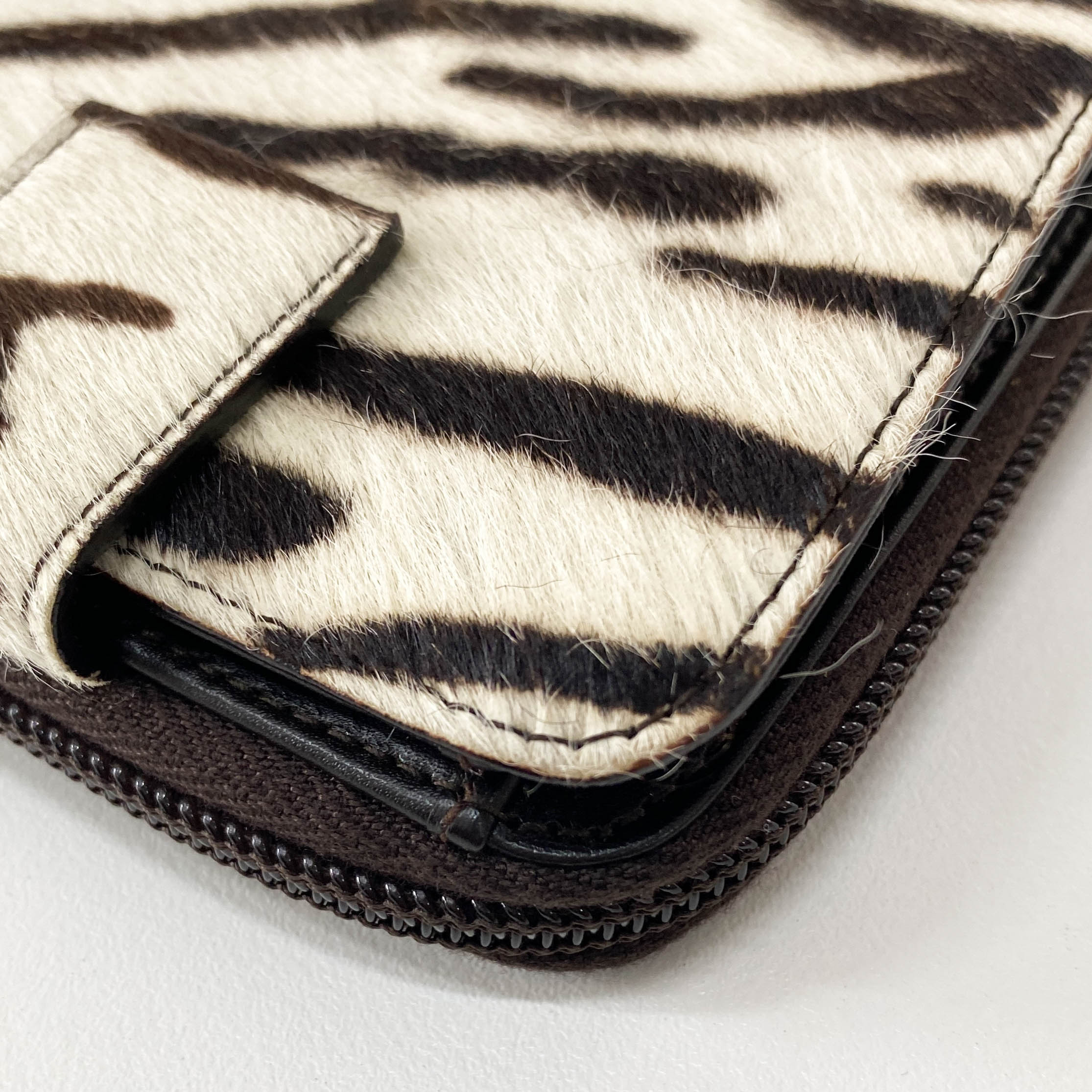 Zebra Print Pony Hair Purse