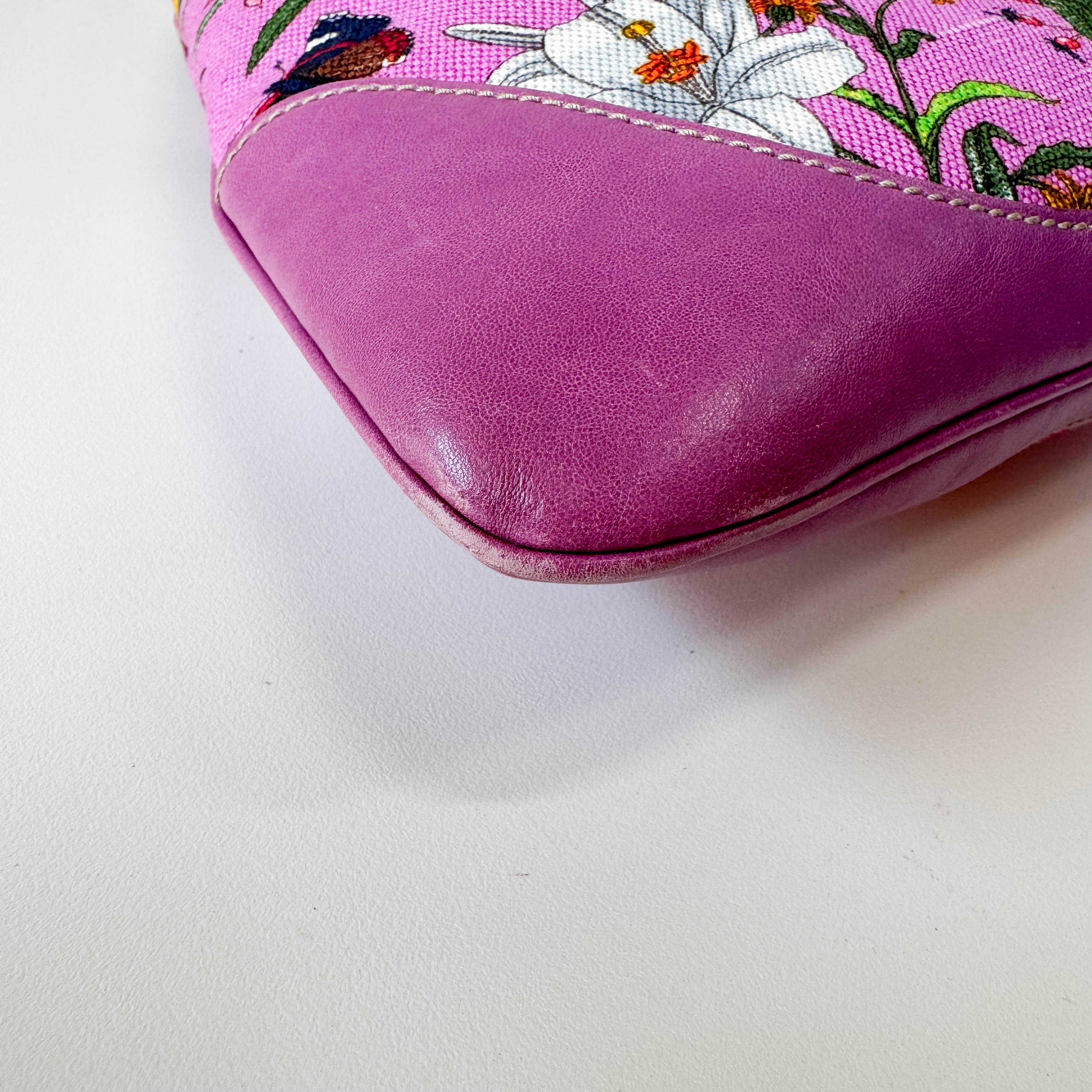 Fucsia Floral Jackie Shoulder Bag