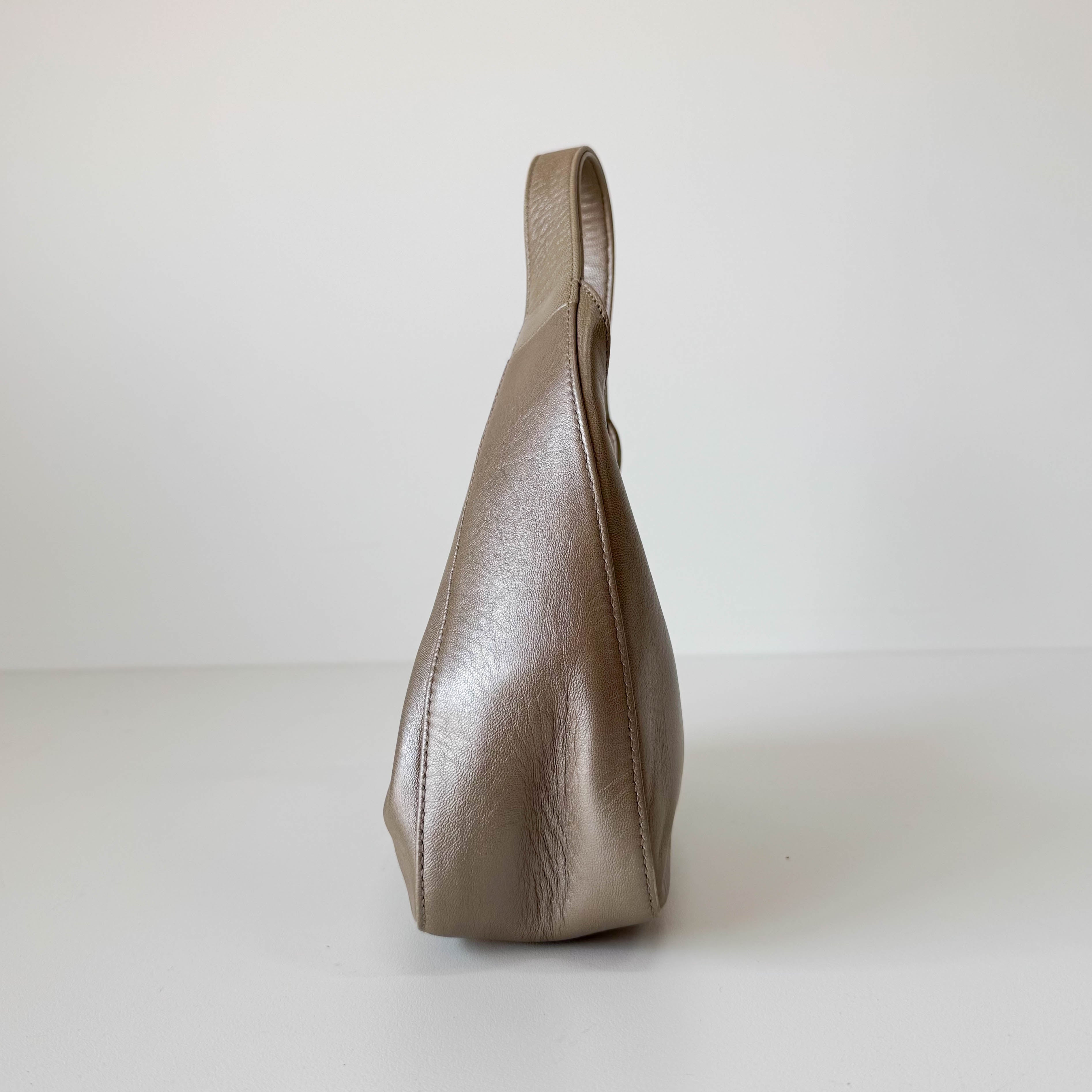 Champagne Gold Mini Hobo Bag