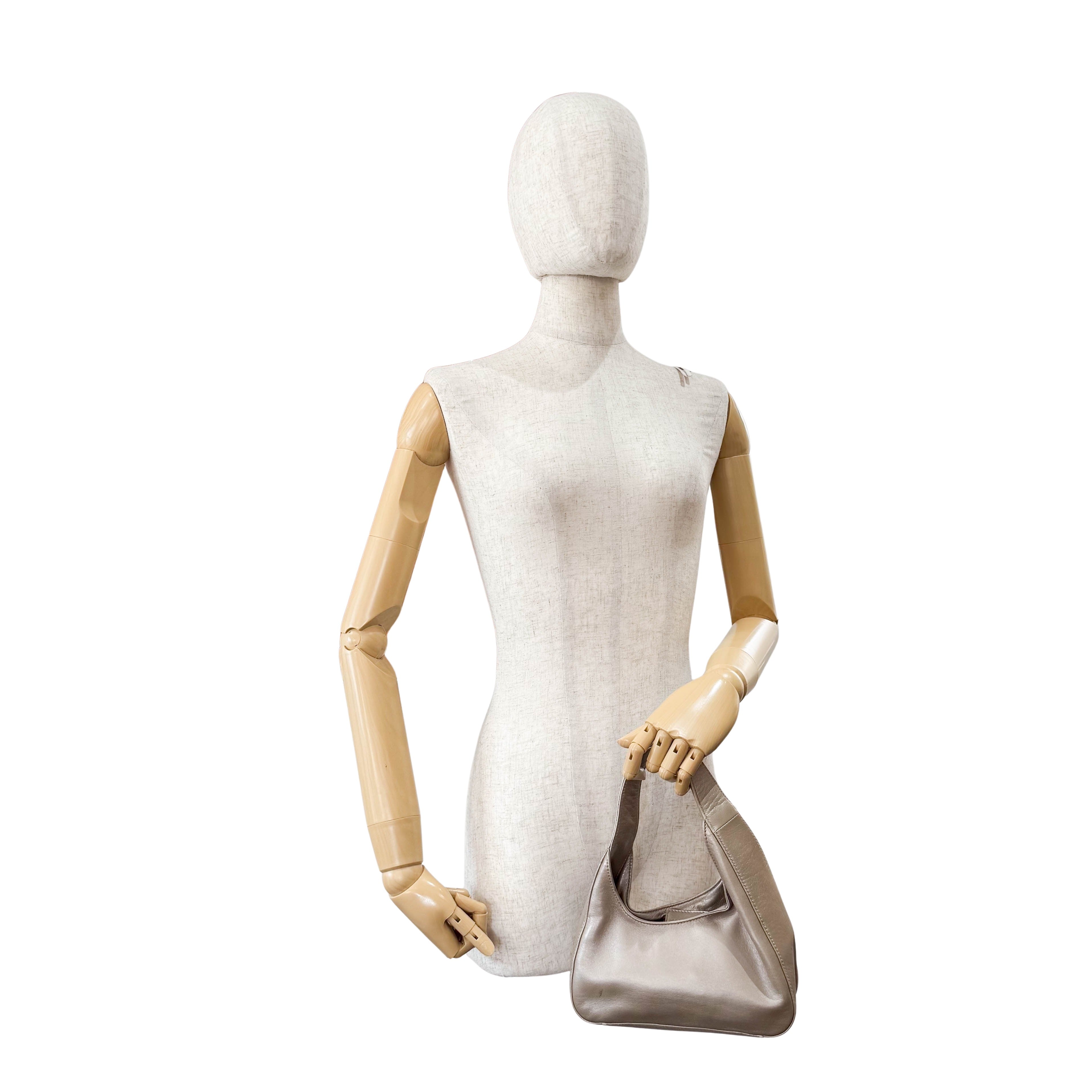 Champagne Gold Mini Hobo Bag