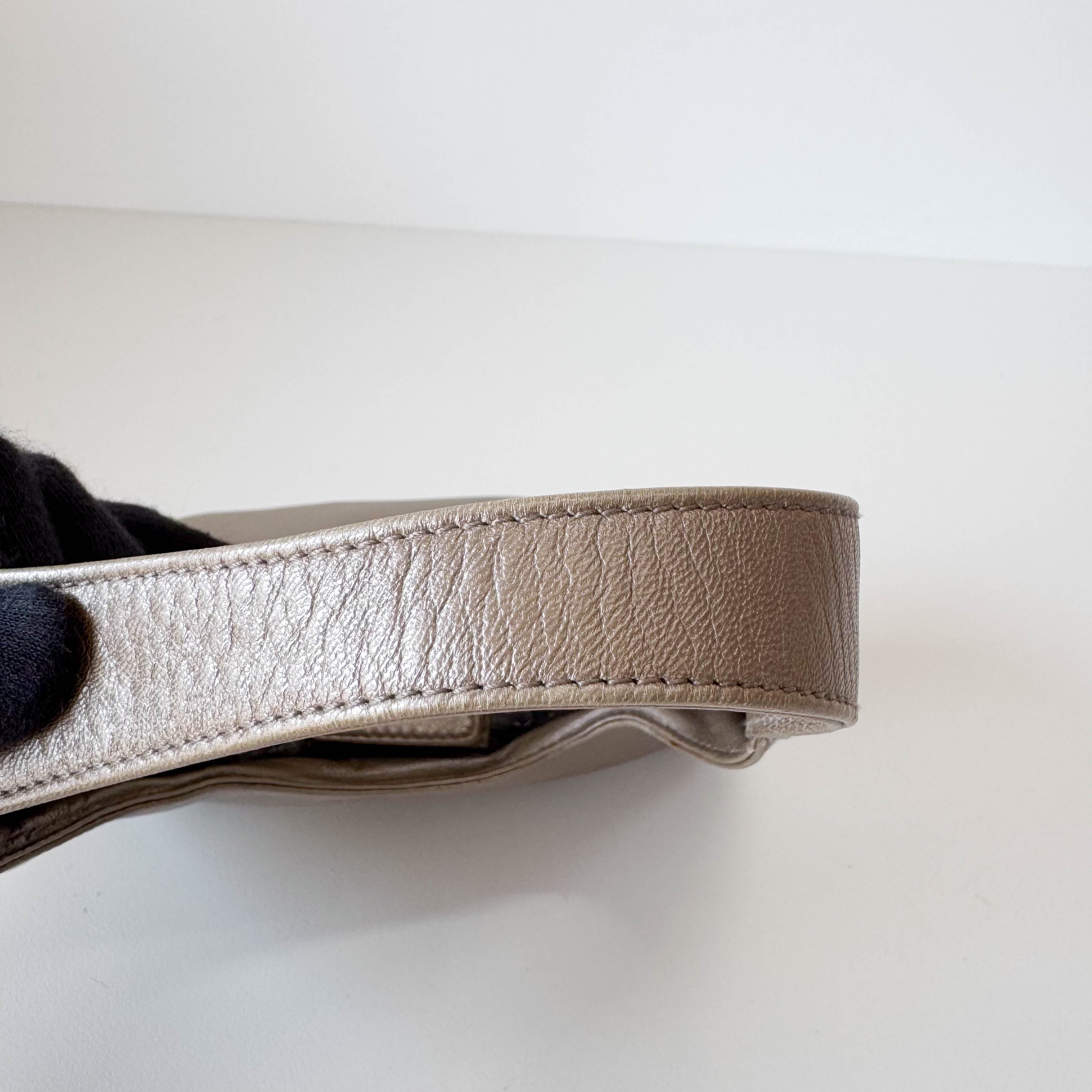 Champagne Gold Mini Hobo Bag