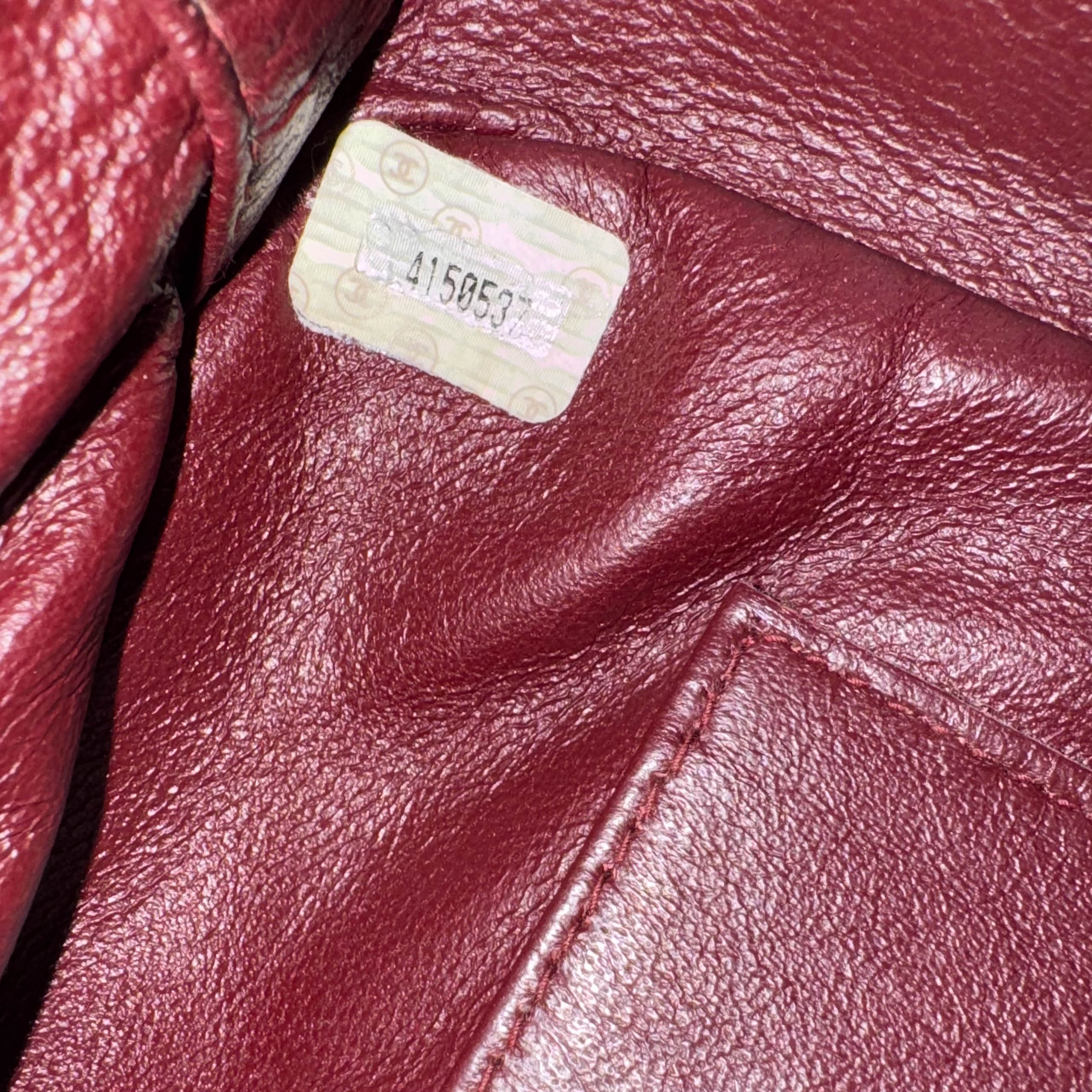 Black Lambskin Leather Top Handle Bag