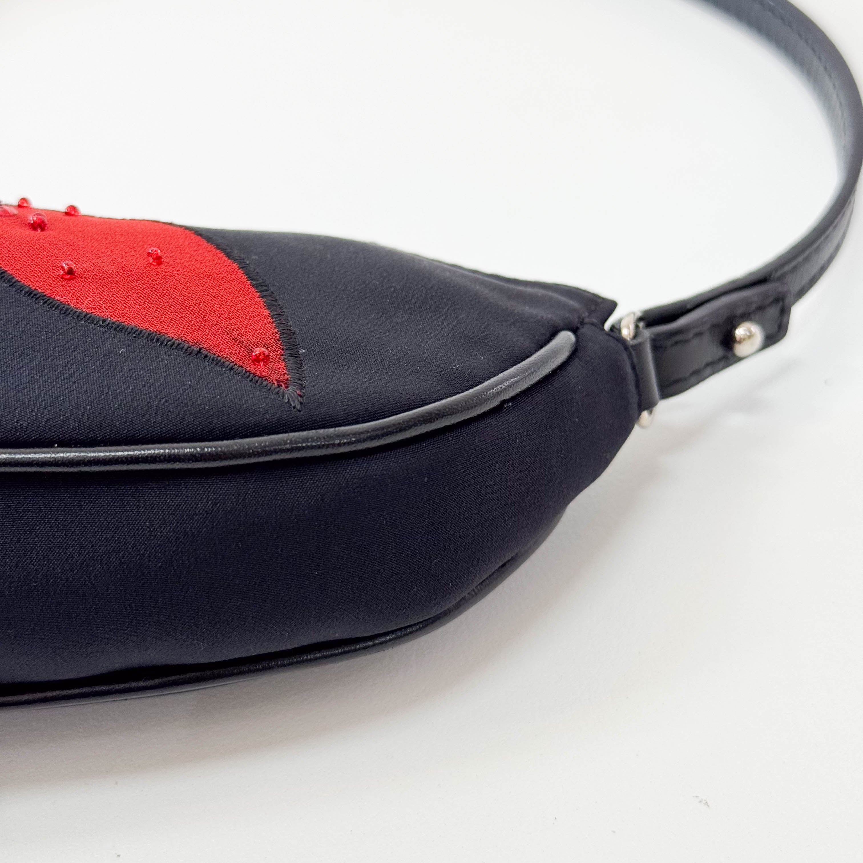 Saddle Mini Multi-colour Roses Nylon Shoulder Bag