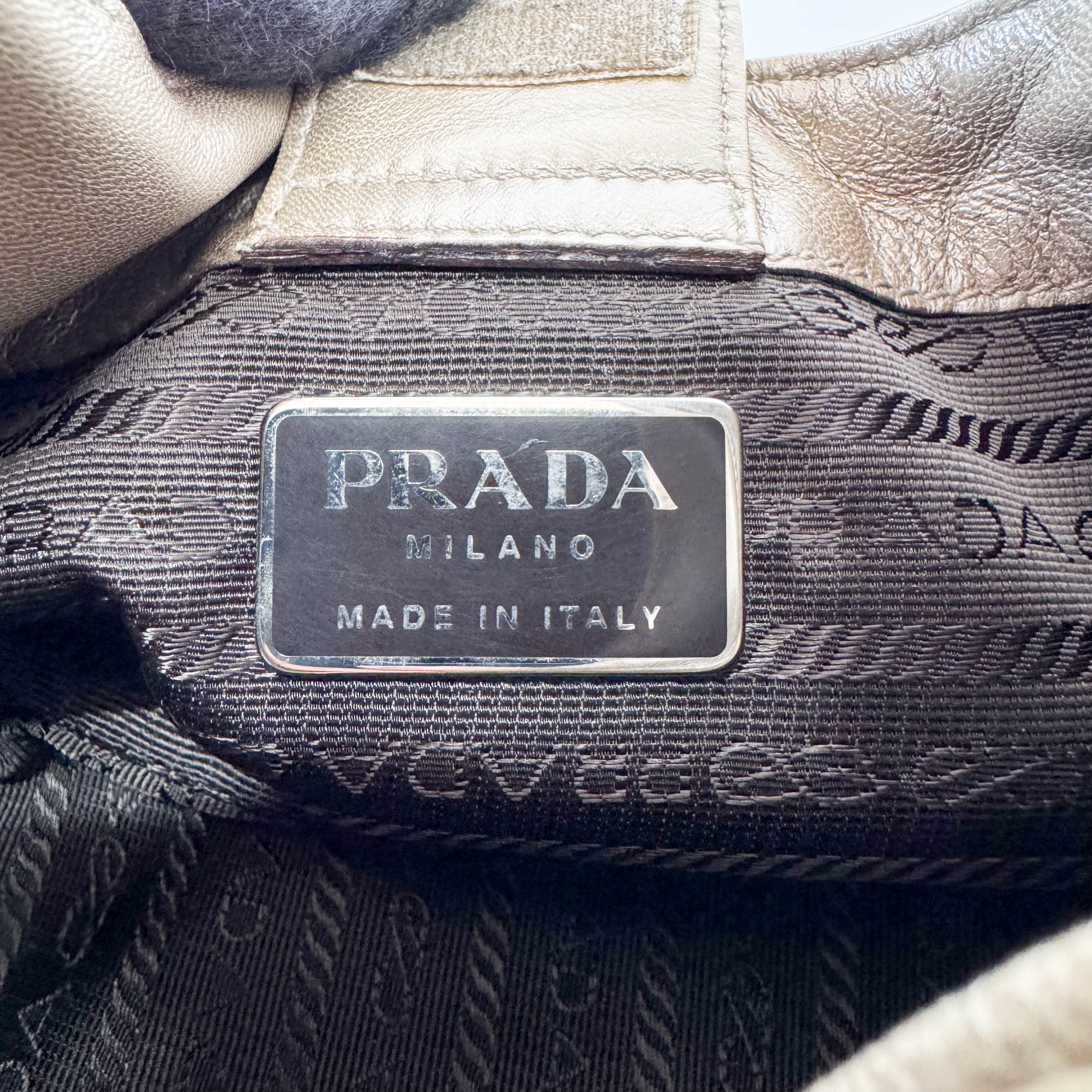 Champagne Gold Mini Hobo Bag