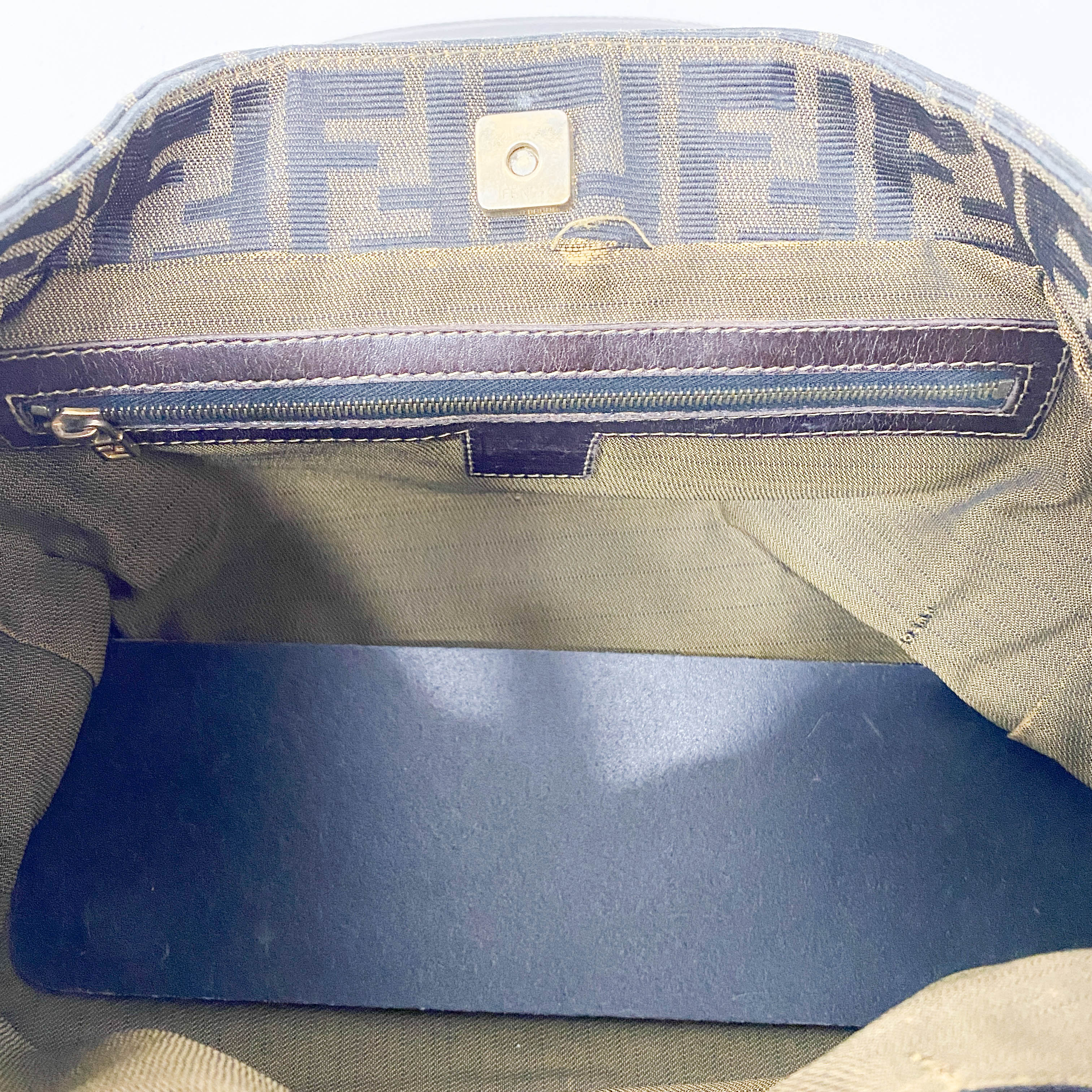 Zucca Brown Canvas Handbag