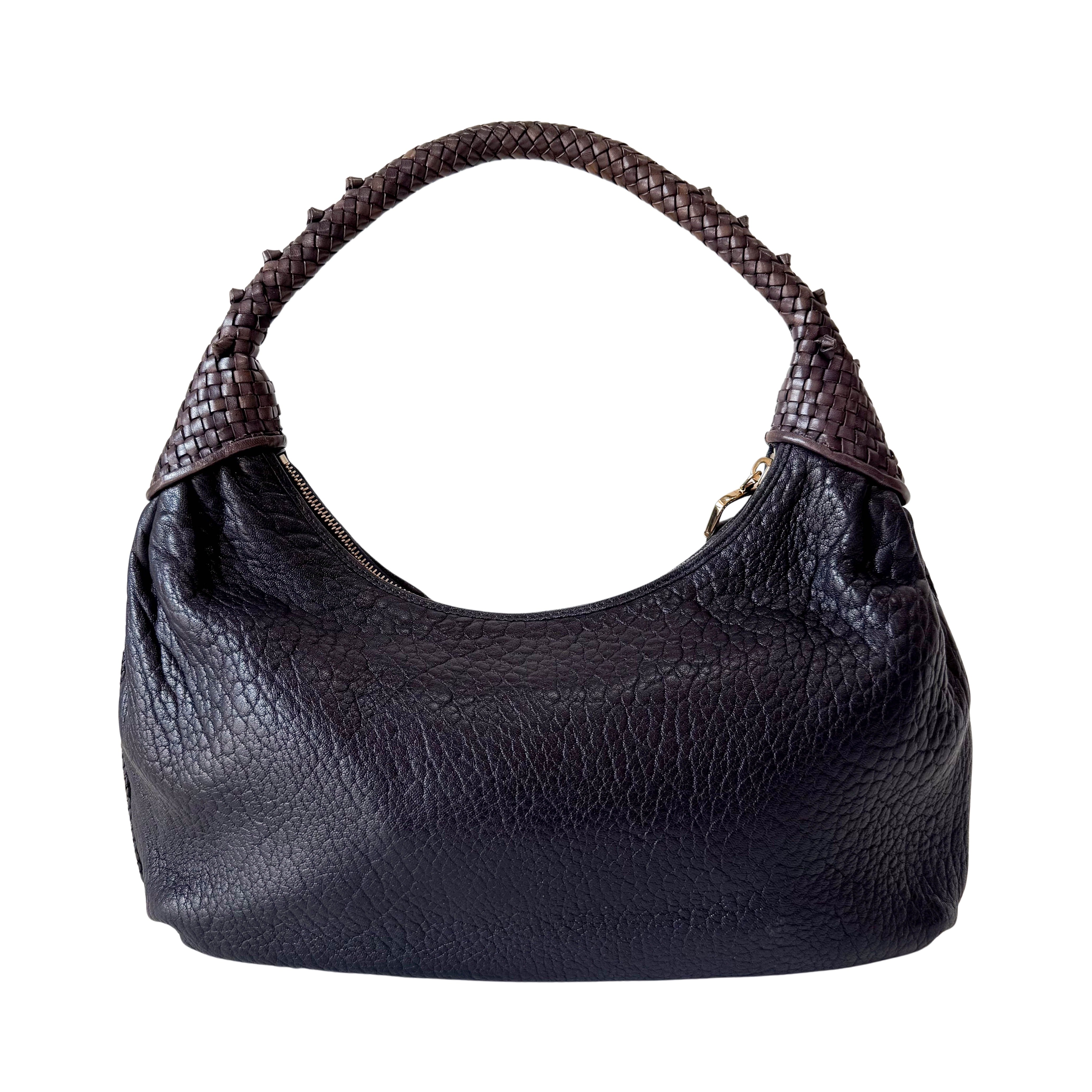 Spy Dark Navy Leather Shoulder Bag