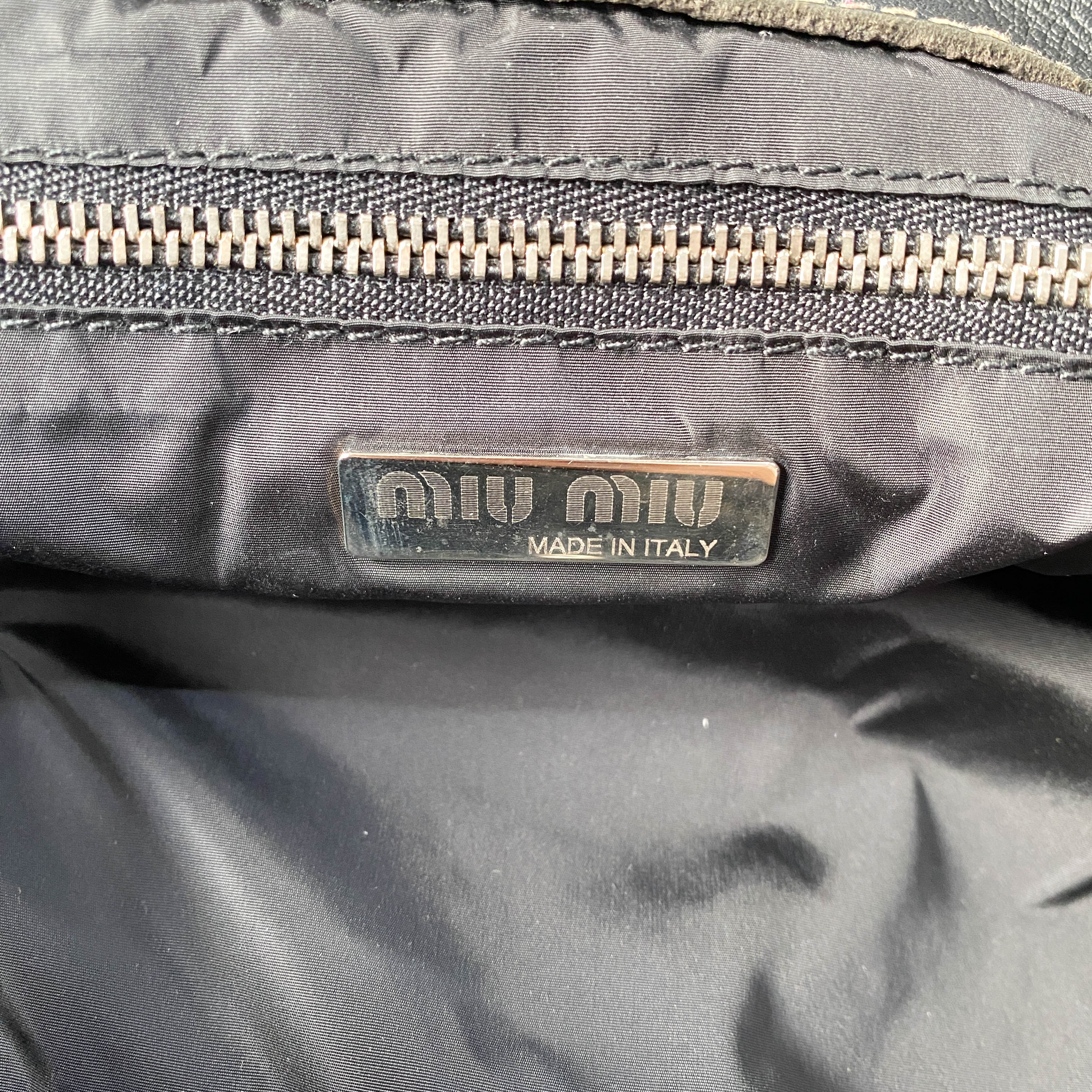 Black Grain Calfskin Shoulder Bag