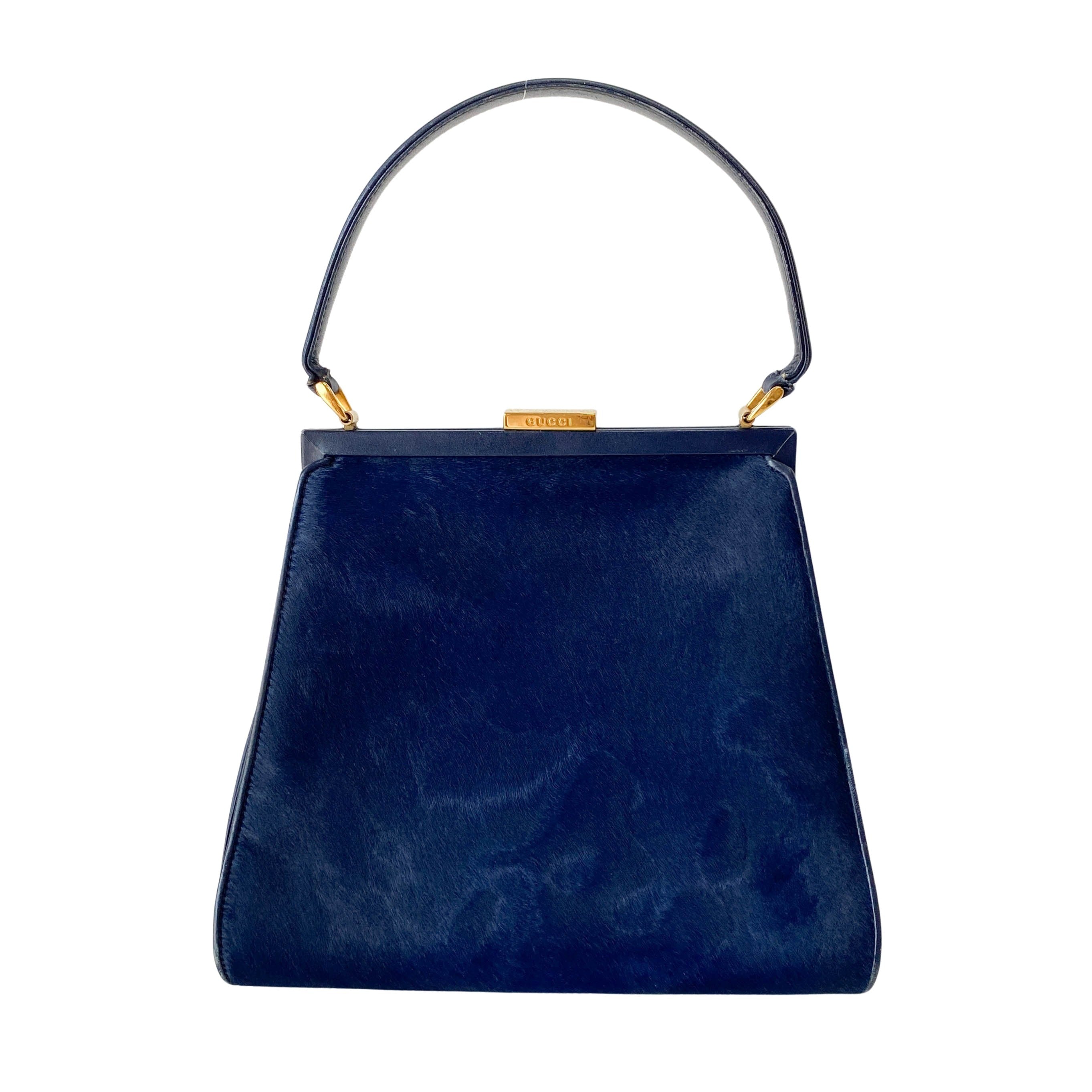 Blue Pony Hair Bag