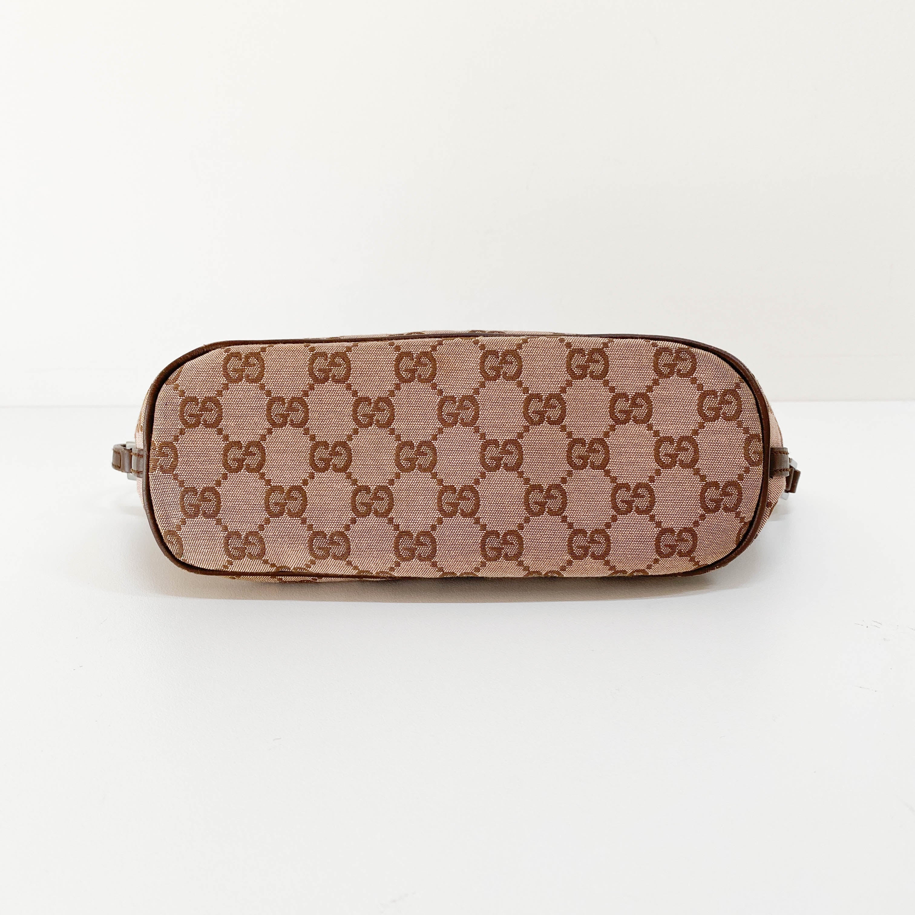 Boat Brown GG Canvas Pouch Accessory Shoulder Bag