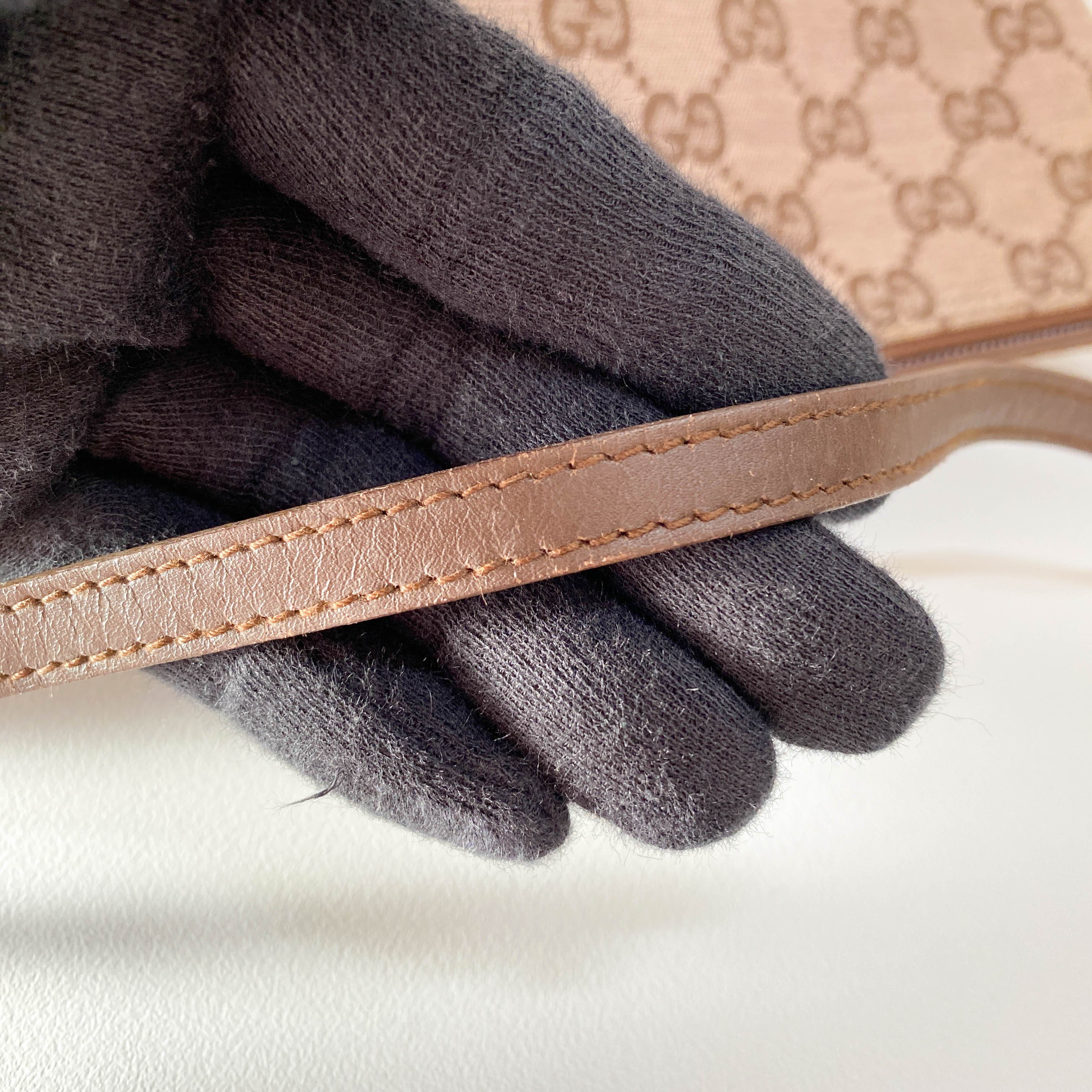 Boat Brown GG Canvas Pouch Accessory Shoulder Bag