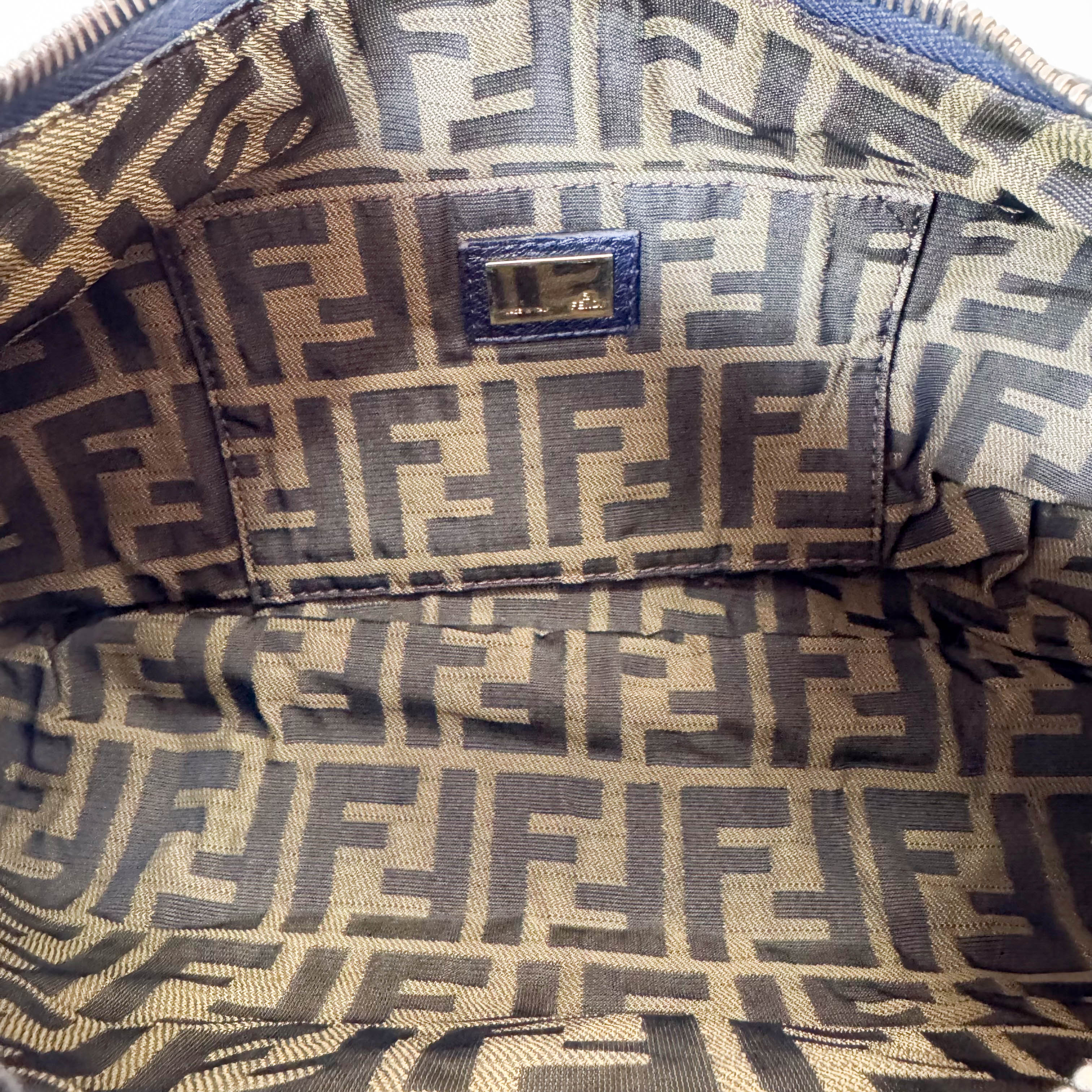 Spy Dark Navy Leather Shoulder Bag