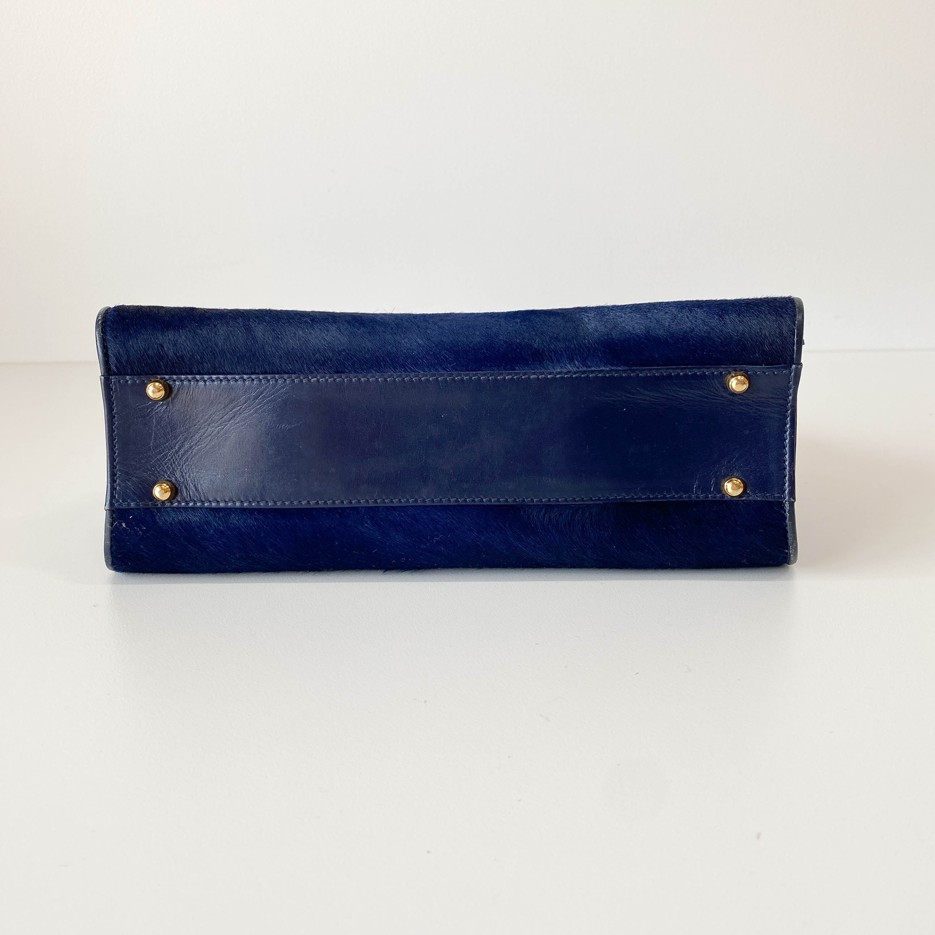 Blue Pony Hair Bag