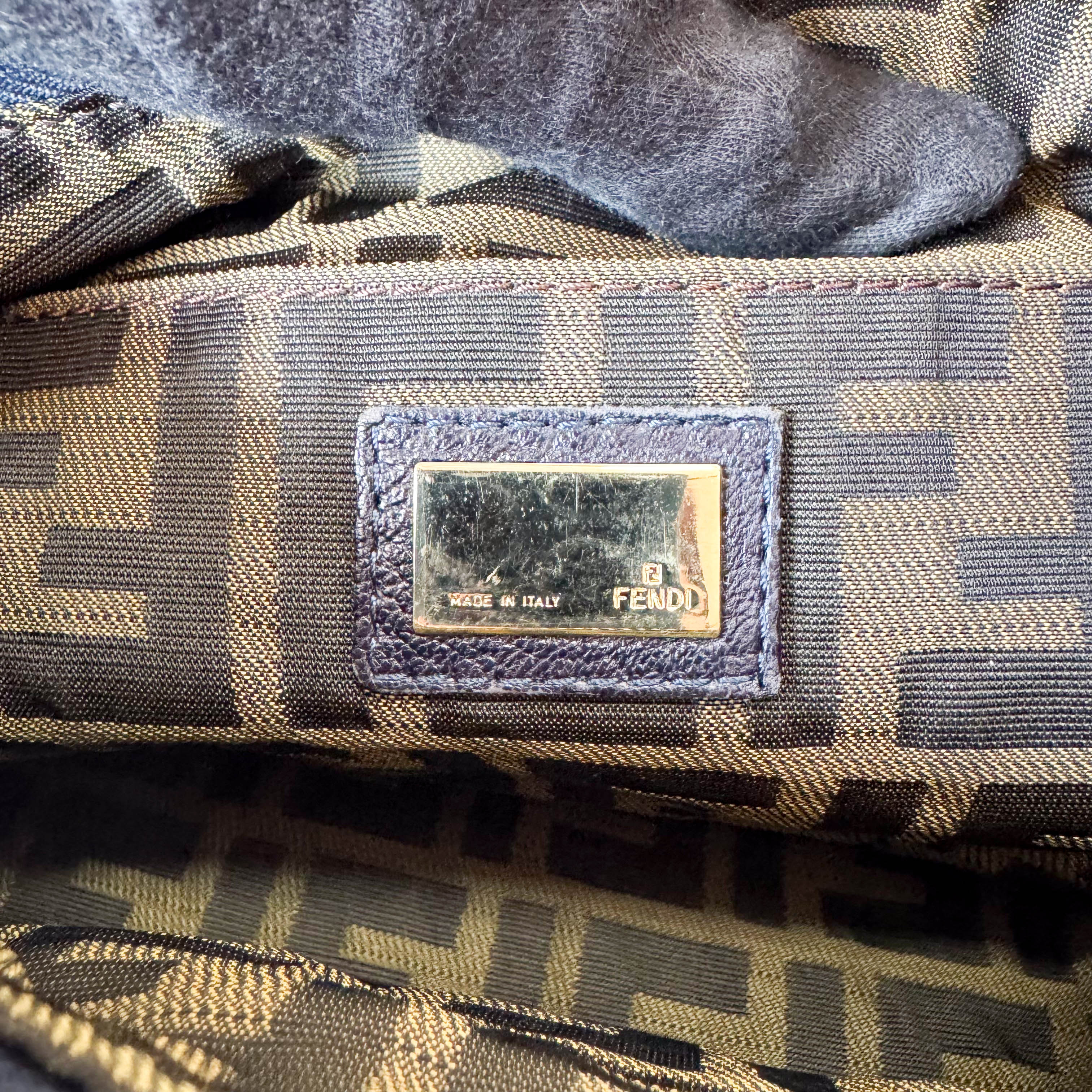 Spy Dark Navy Leather Shoulder Bag