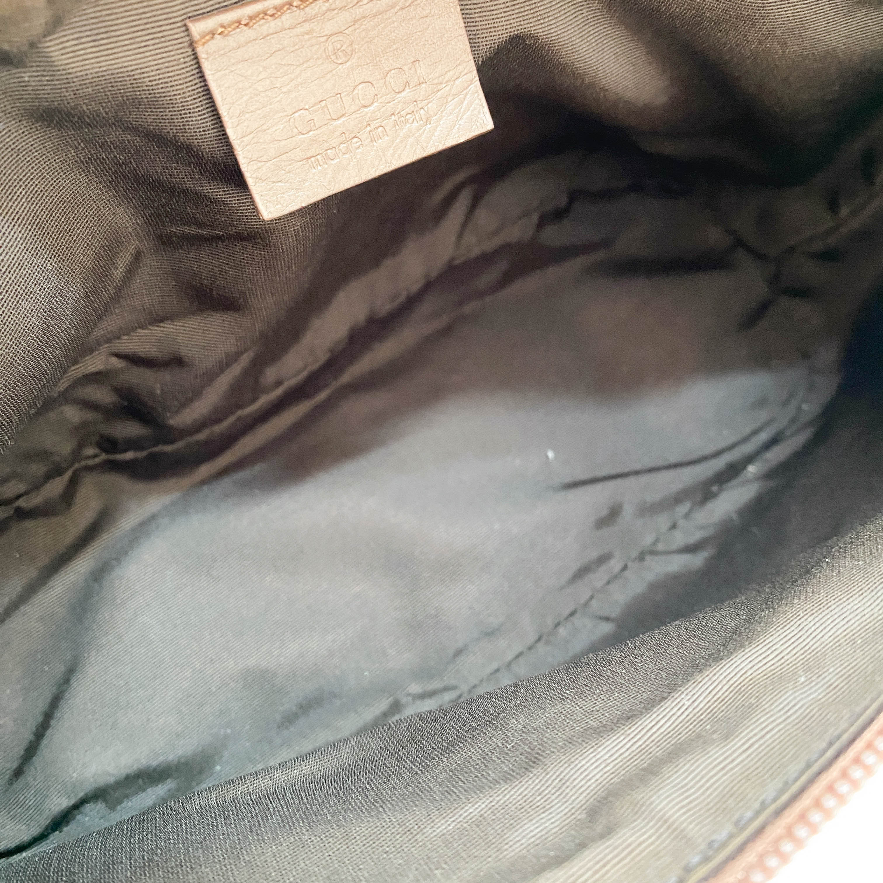 Boat Brown GG Canvas Pouch Accessory Shoulder Bag