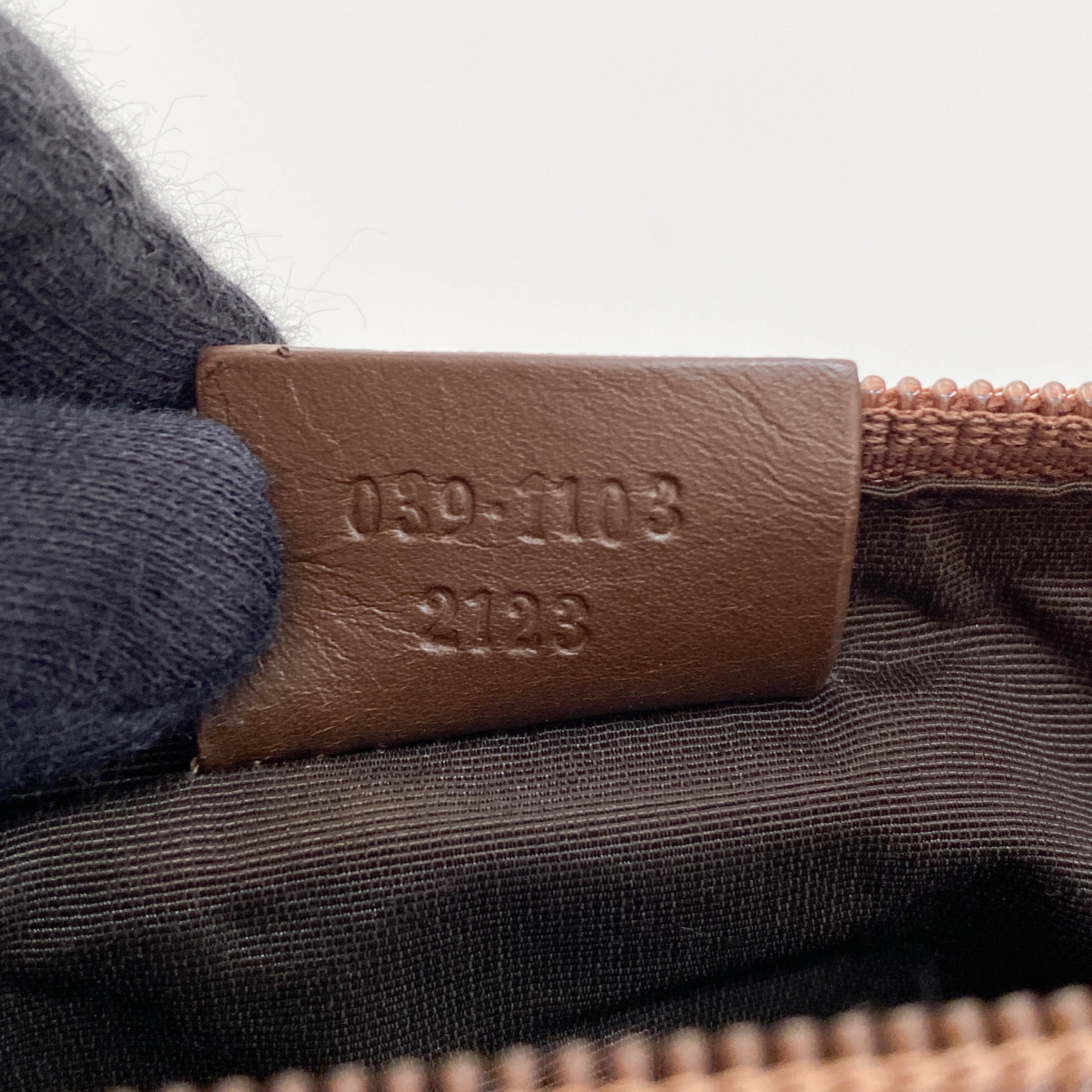 Boat Brown GG Canvas Pouch Accessory Shoulder Bag