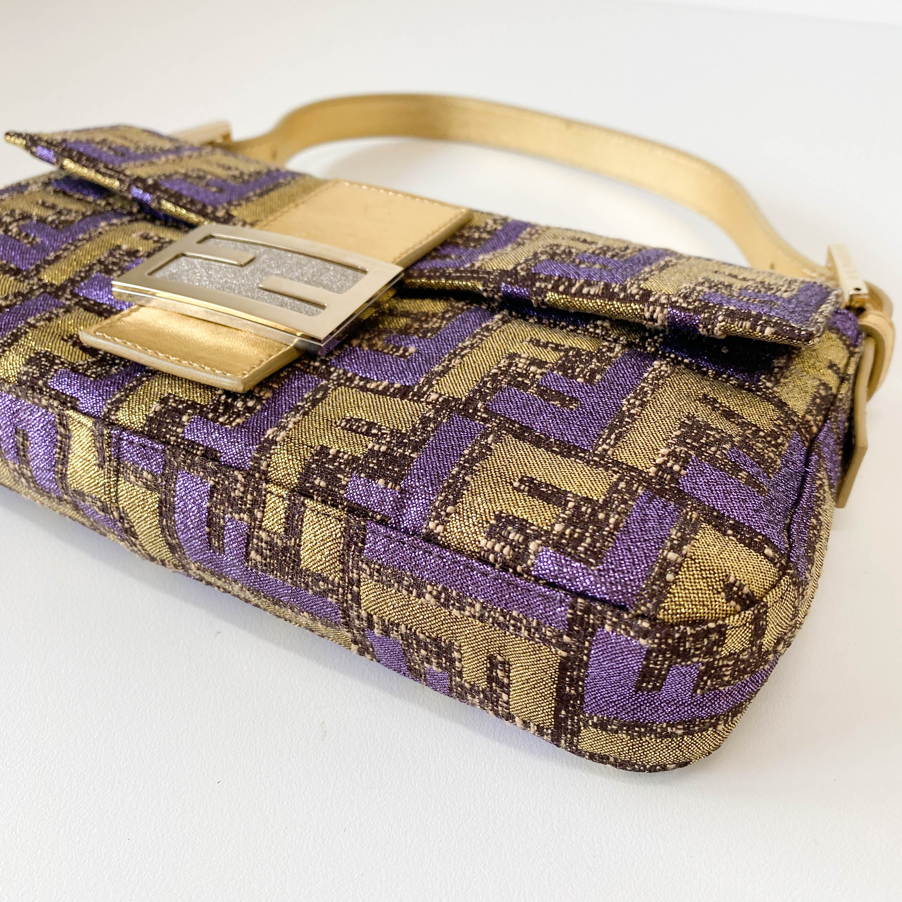 Baguette Multi-colour Zucca Coated Canvas Bag