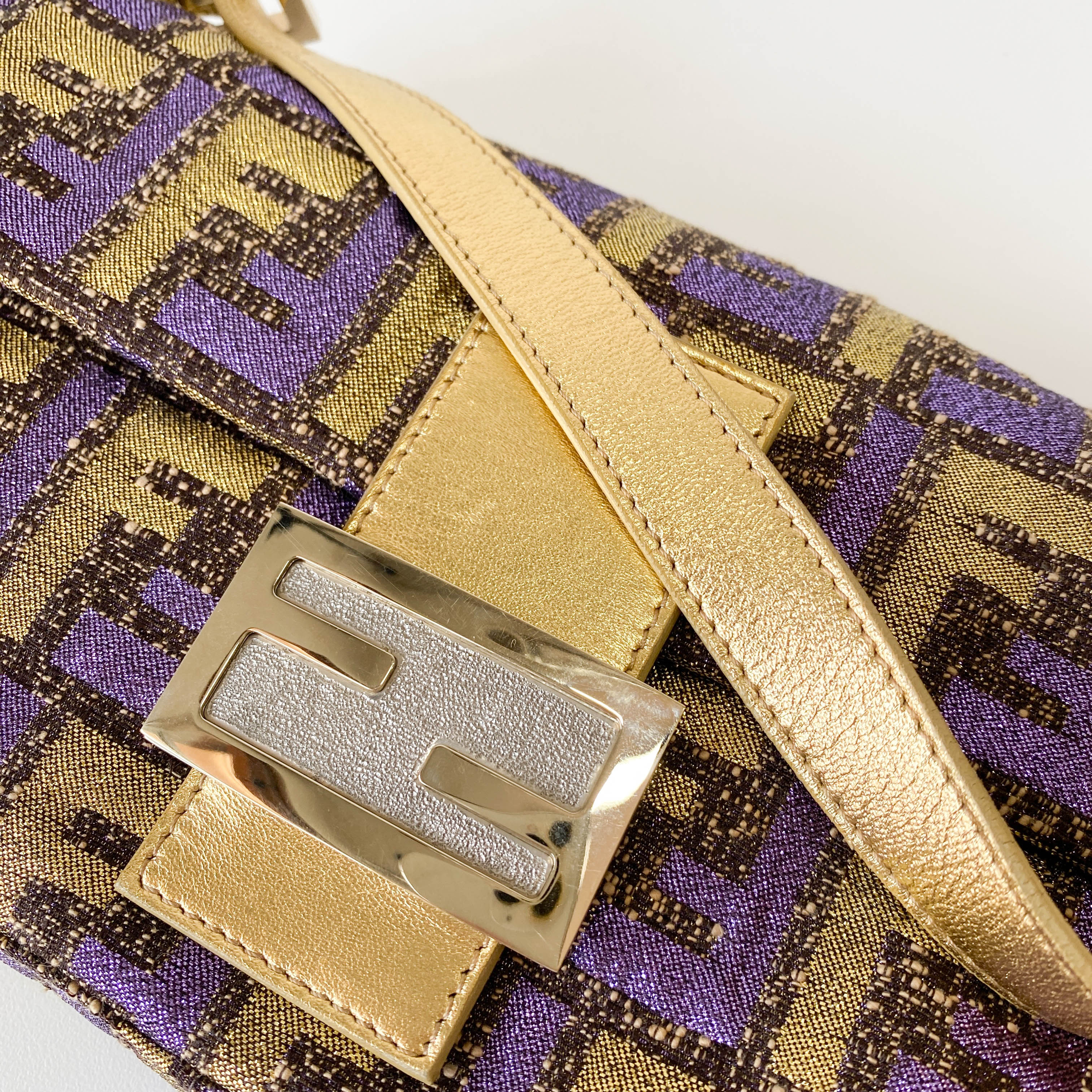 Baguette Multi-colour Zucca Coated Canvas Bag