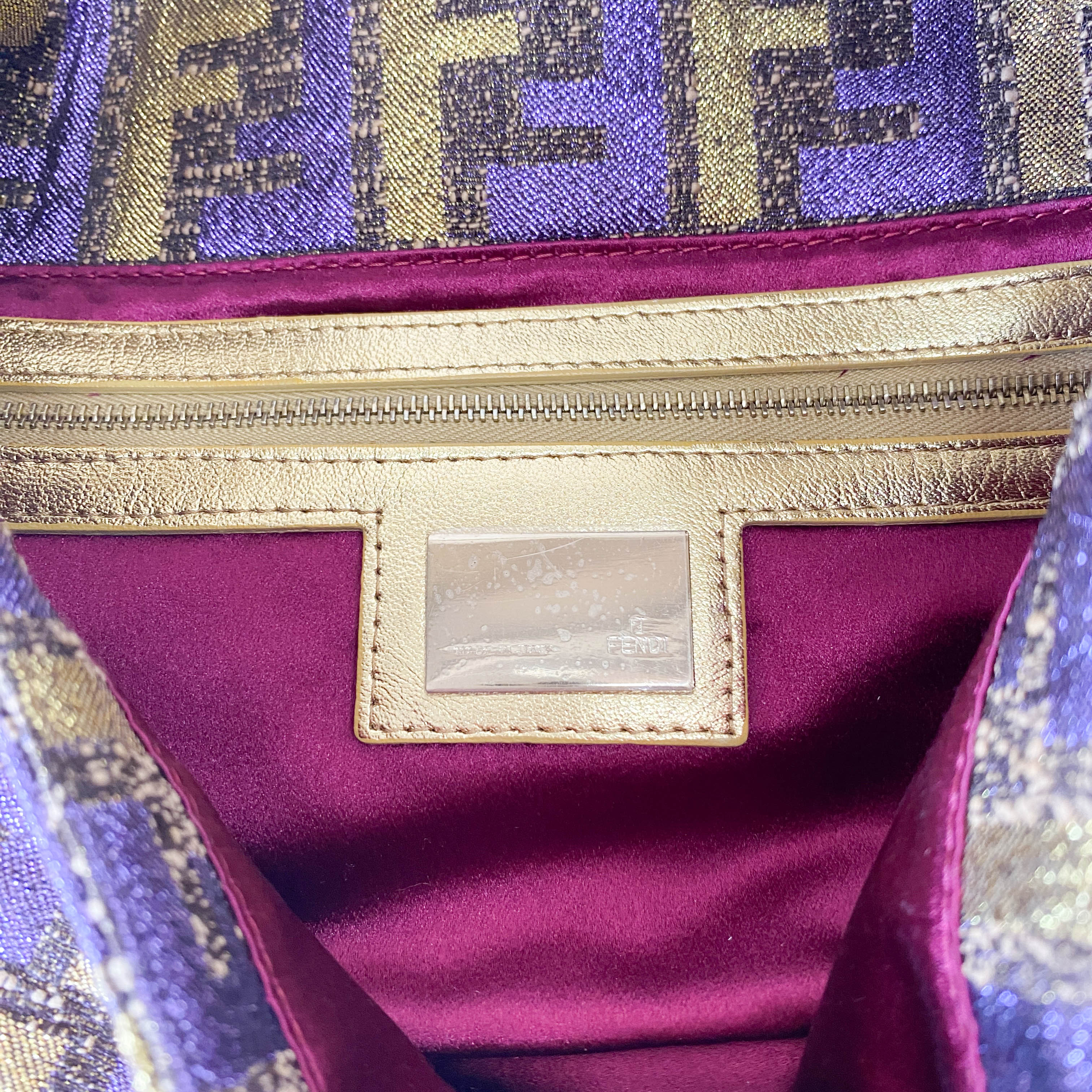 Baguette Multi-colour Zucca Coated Canvas Bag