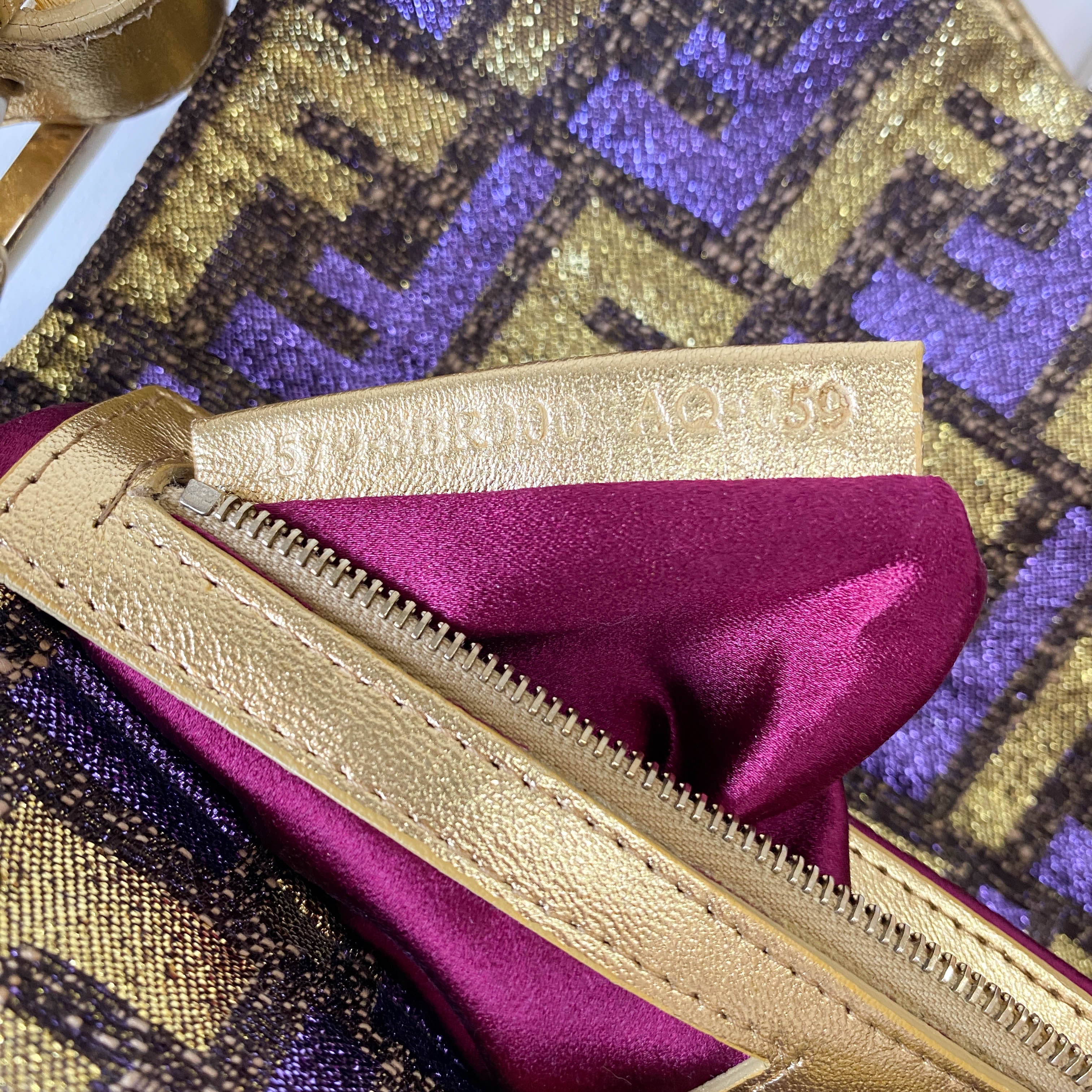 Baguette Multi-colour Zucca Coated Canvas Bag