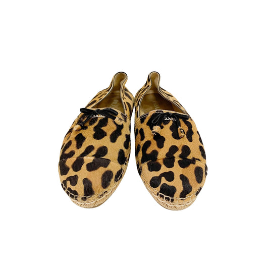 Size 8 Brown Leoaprd Print Pony Hair Shoes