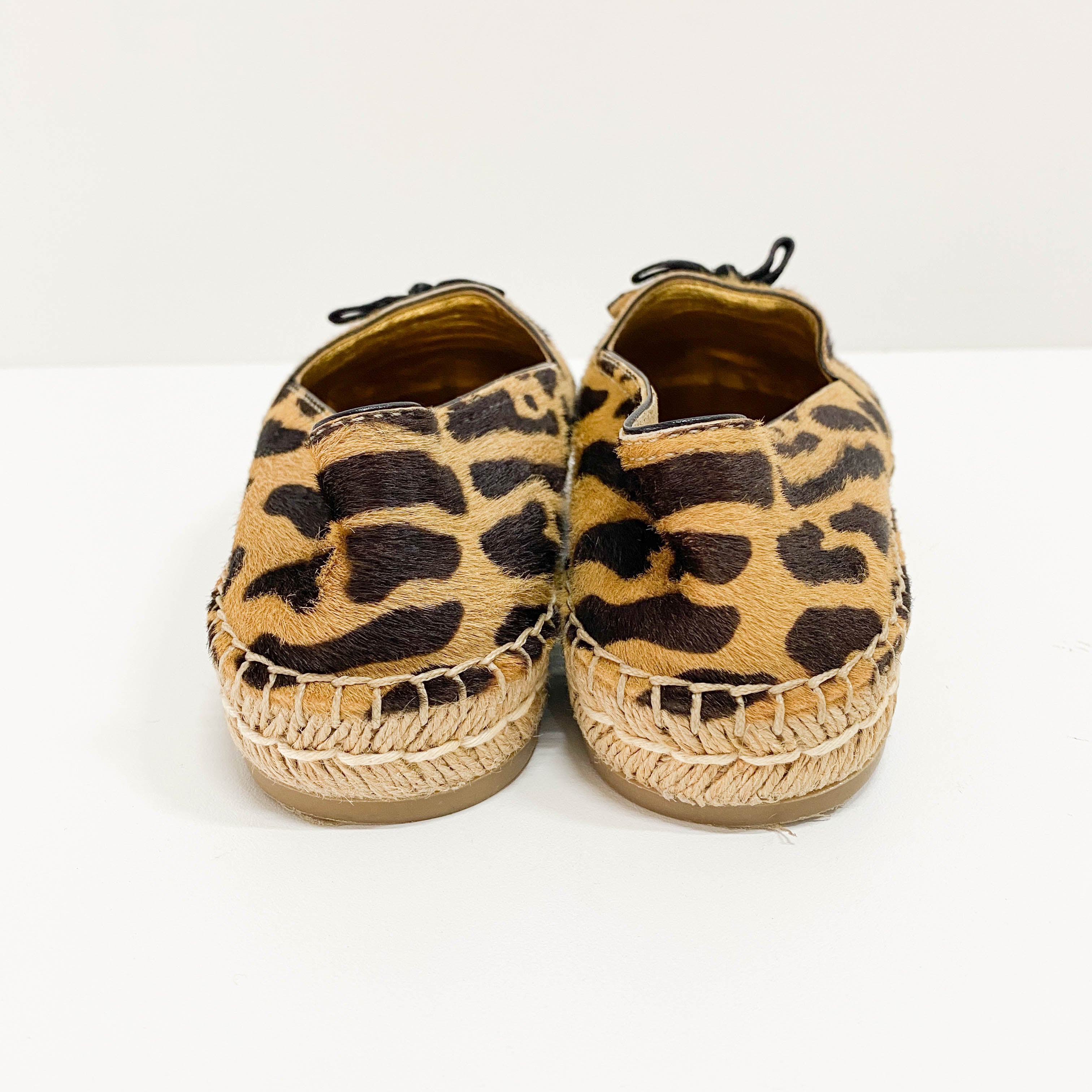 Size 8 Brown Leoaprd Print Pony Hair Shoes