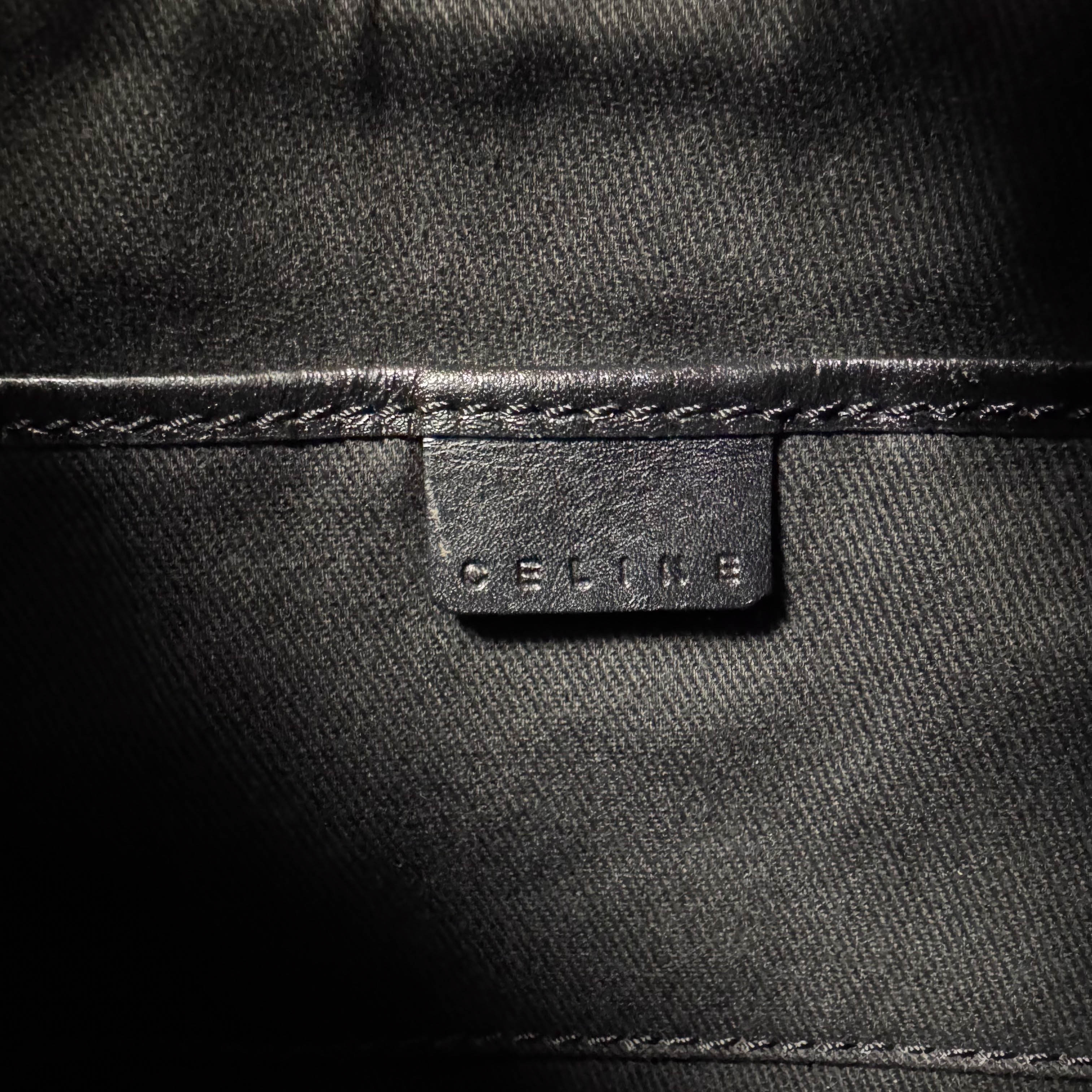 Ava Black Macadam Triomphe Hobo Shoulder Bag