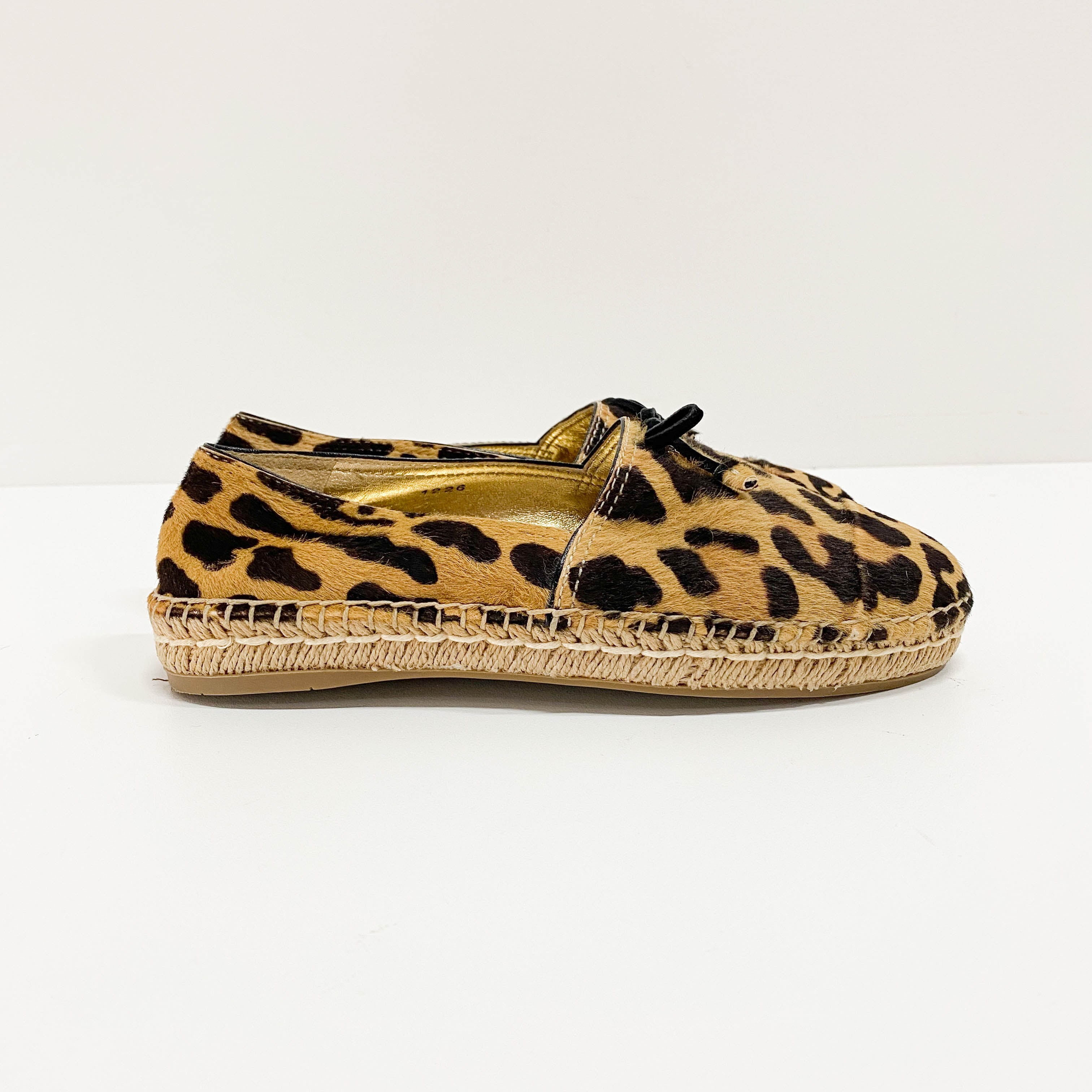 Size 8 Brown Leoaprd Print Pony Hair Shoes