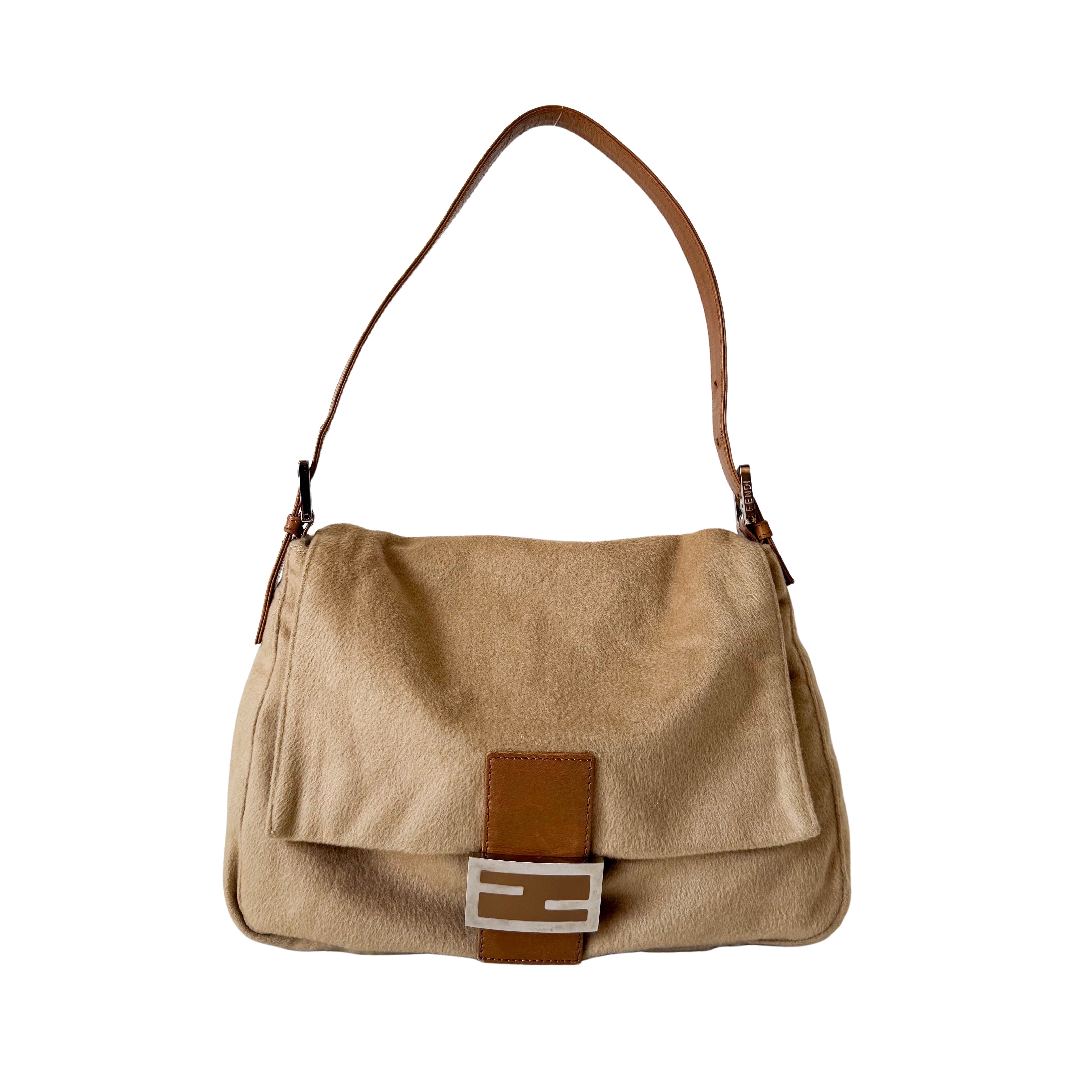 Caramel Brown Wool Mamma Baguette