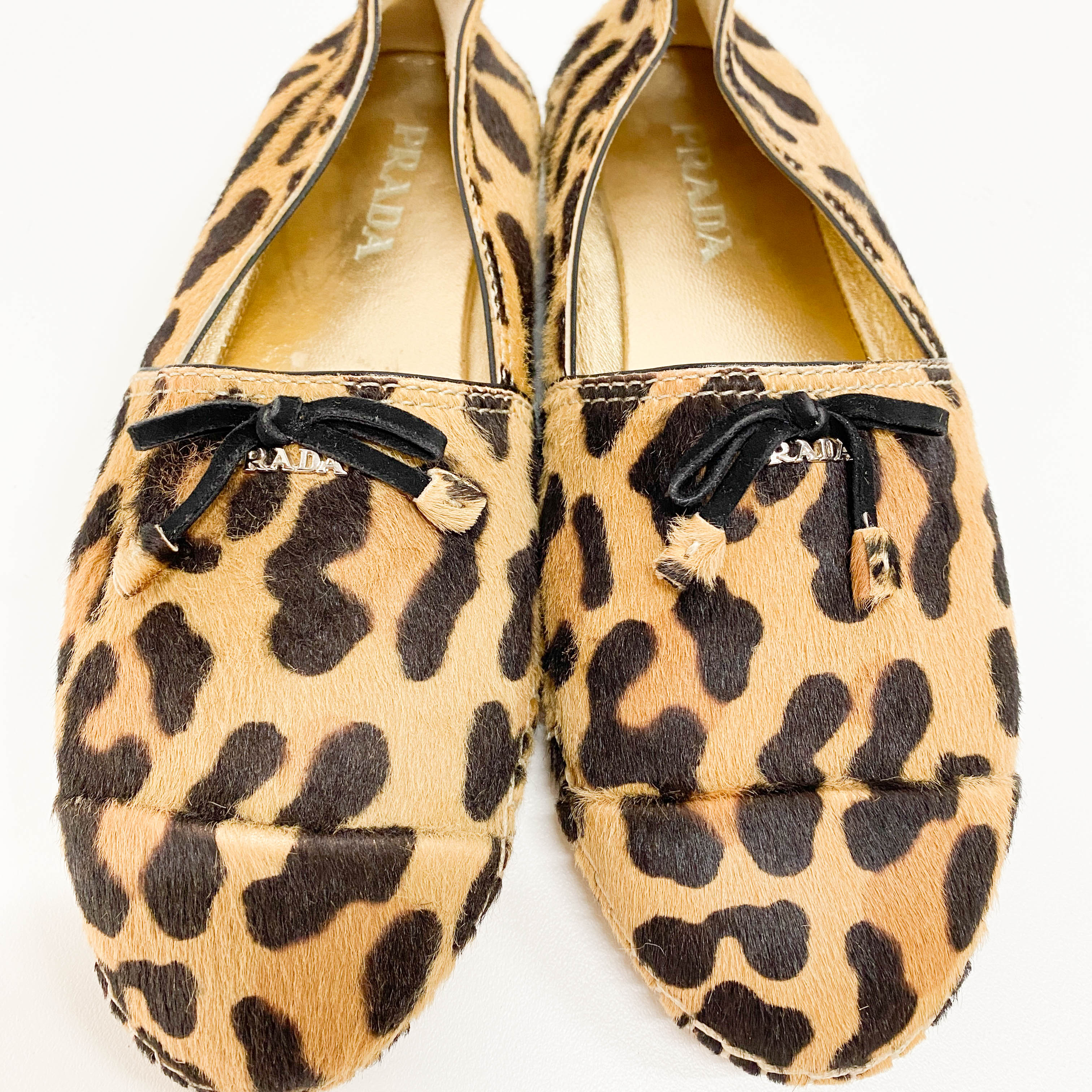 Size 8 Brown Leoaprd Print Pony Hair Shoes