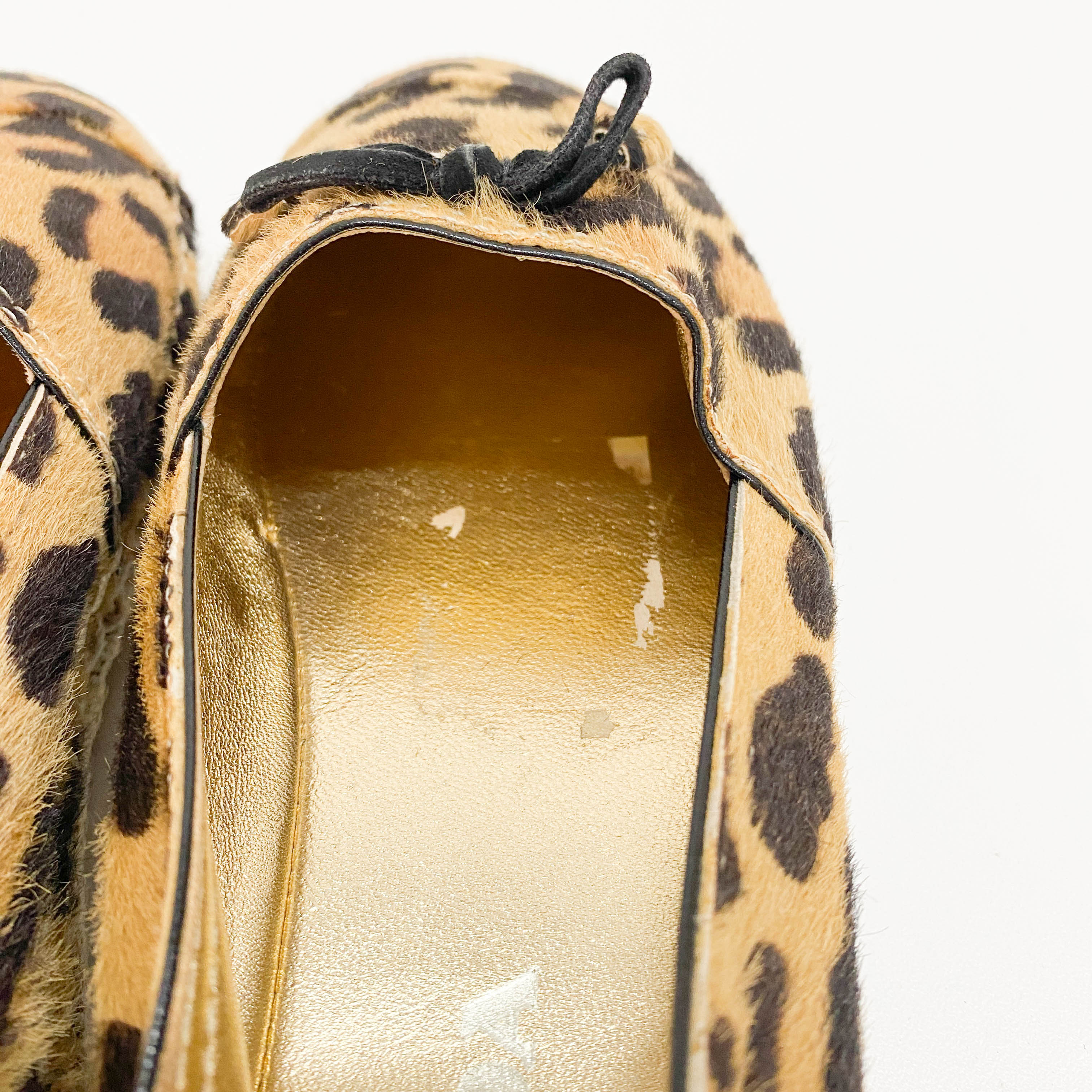 Size 8 Brown Leoaprd Print Pony Hair Shoes