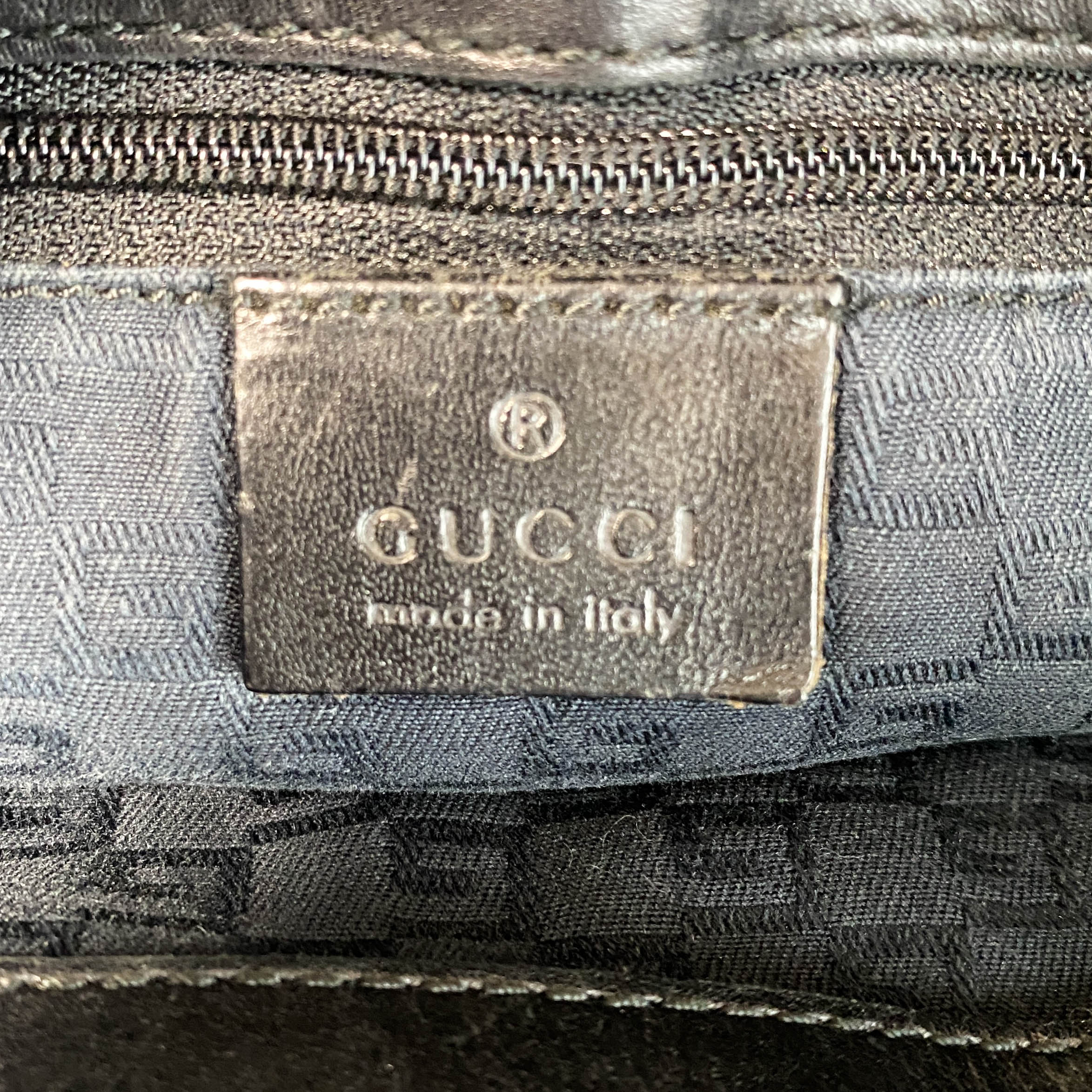 Vintage Black Suede Horsebit Shoulder Bag