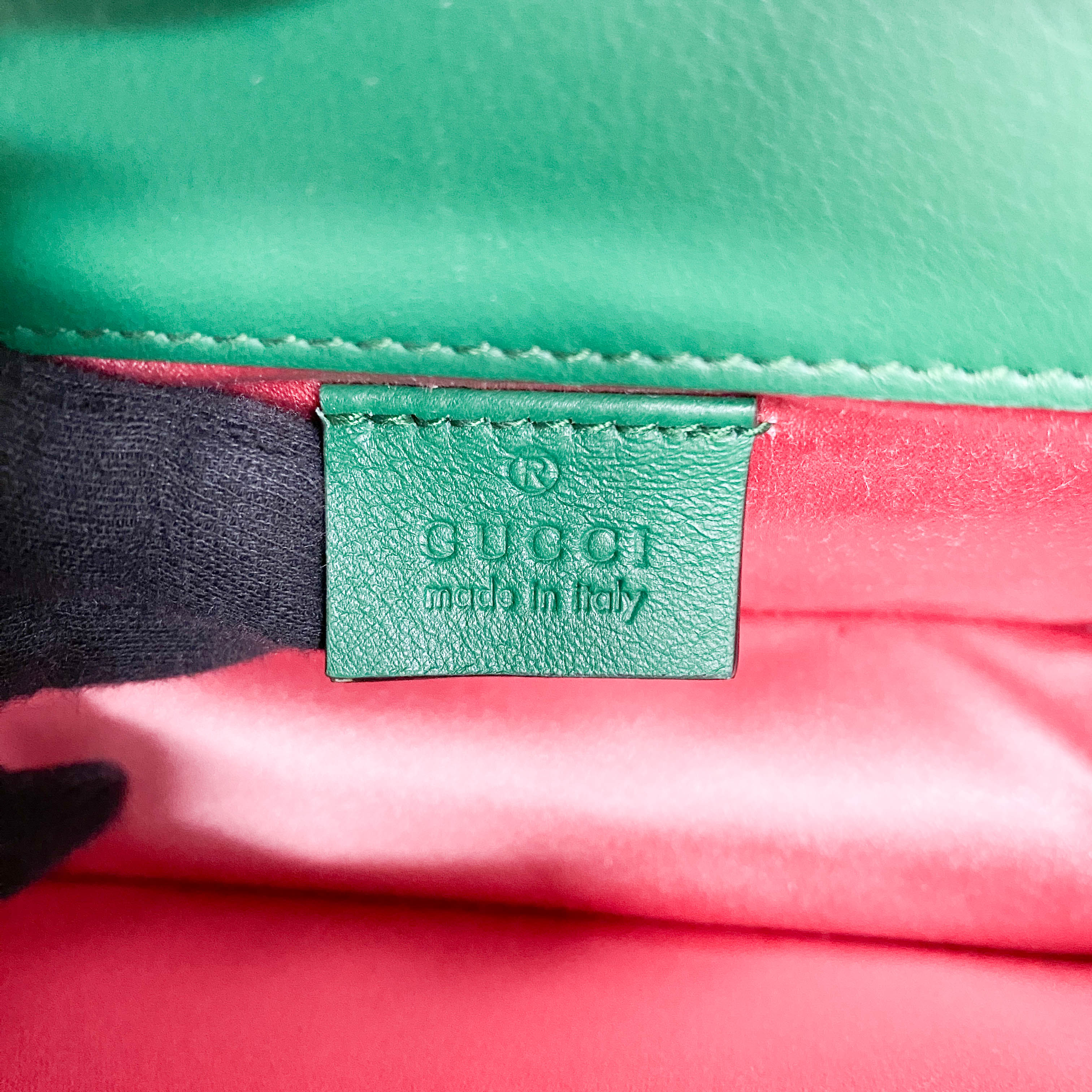 Green Velvet Rhinestones G Buckle